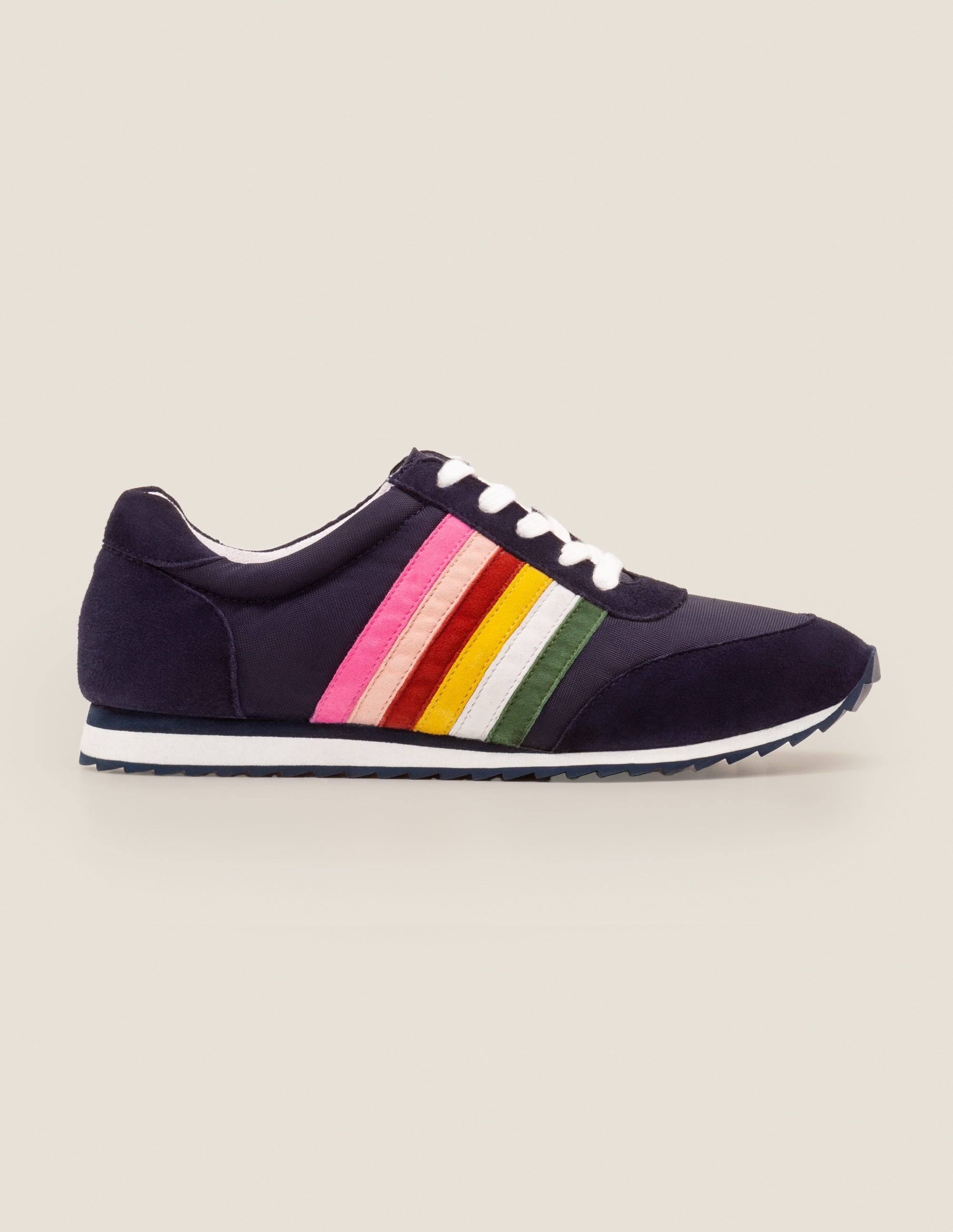  Striped Trainers-Navy and Rainbow、mySite、ashleygrahame