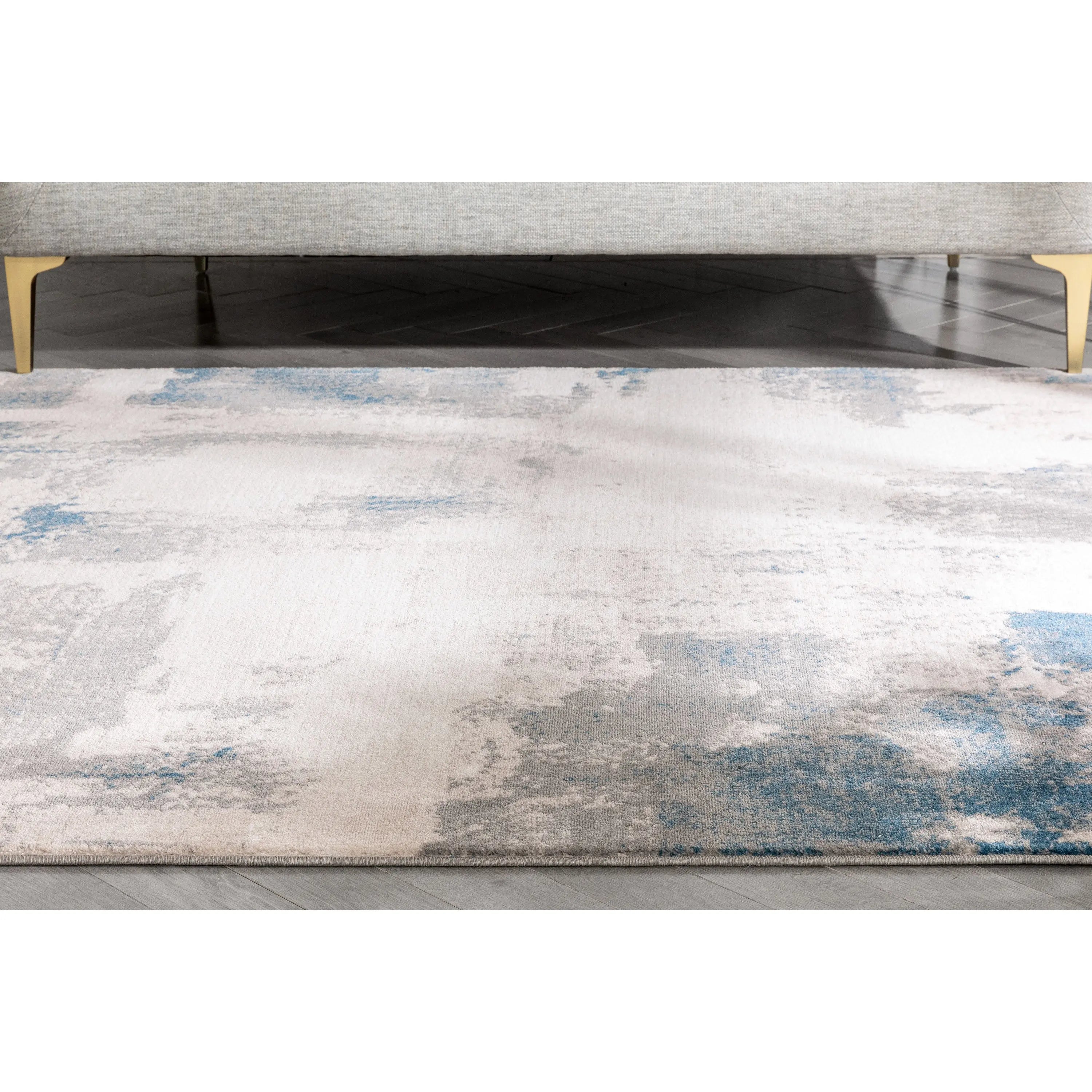 Kalia Modern Abstract Grey Blue Rug、mySite、gigharbornorthrealestate