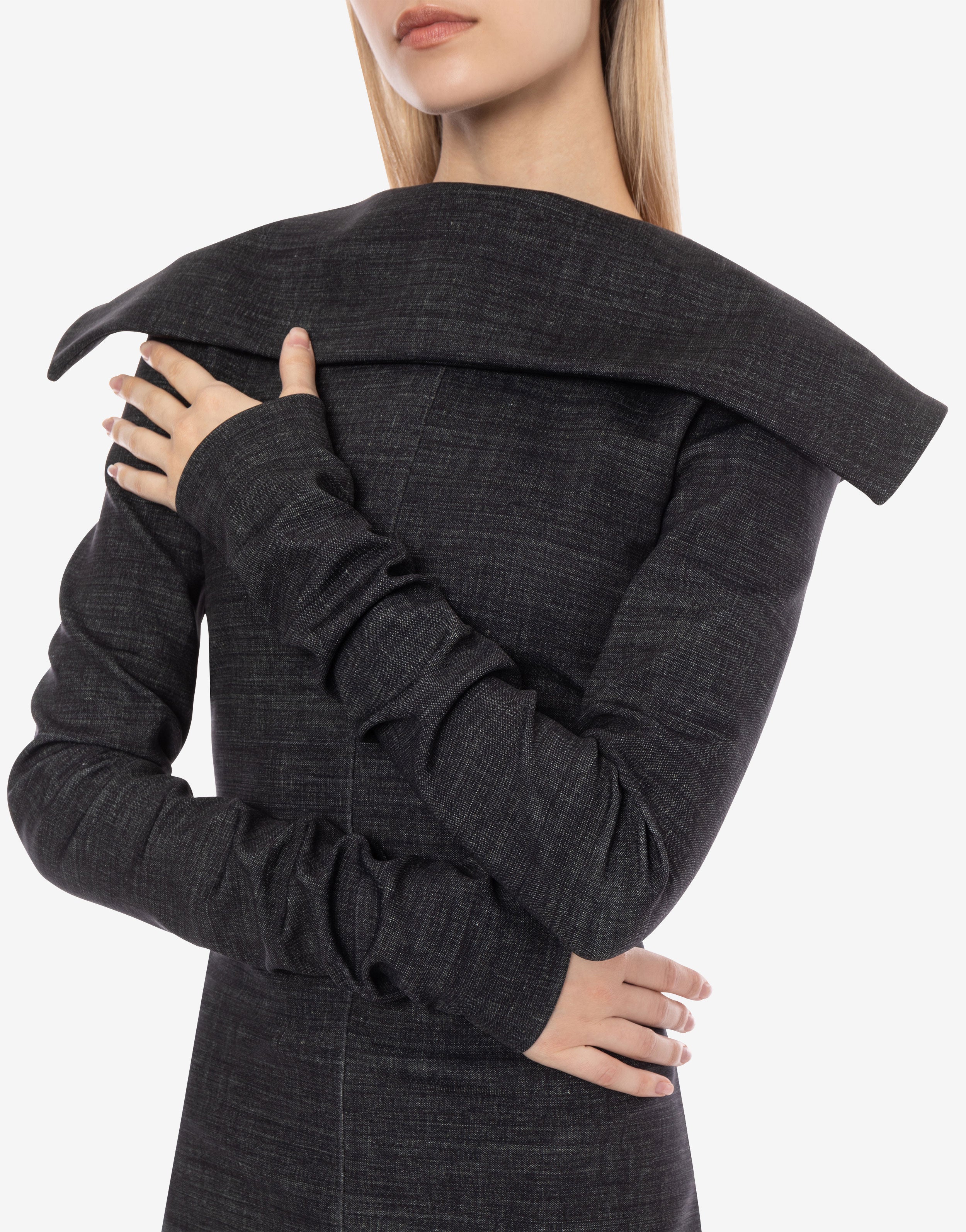 Abito longuette in neoprene stampato、mySite、aoinhome