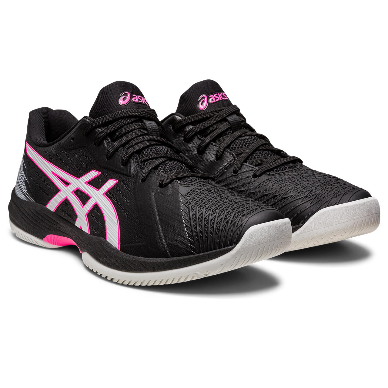 Asics Solution Swift FF Men's Tennis Shoe (Black/Pink)