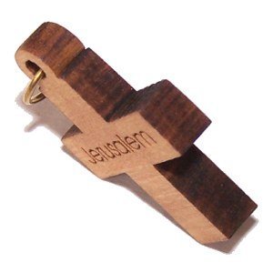  Olive wood Latin Cross Laser Pendant (8cm or 3.15 long )、mySite、elrpsem3k