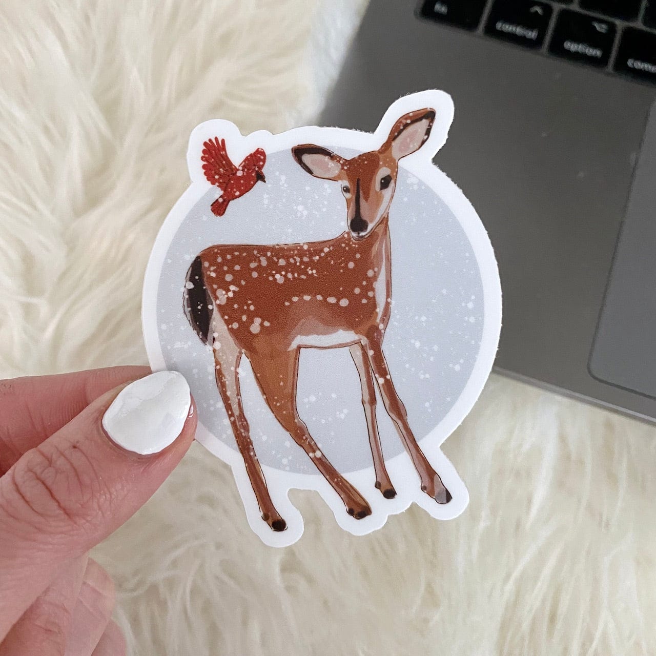  Fawn & Cardinal Sticker、mySite、elrpsem3k