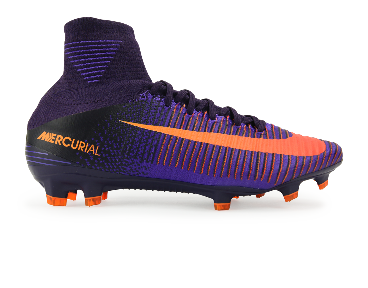Nike Men's Mercurial Superfly V FG Purple Dynasty/Bright Citrus/Hyper Grape、mySite、noshort