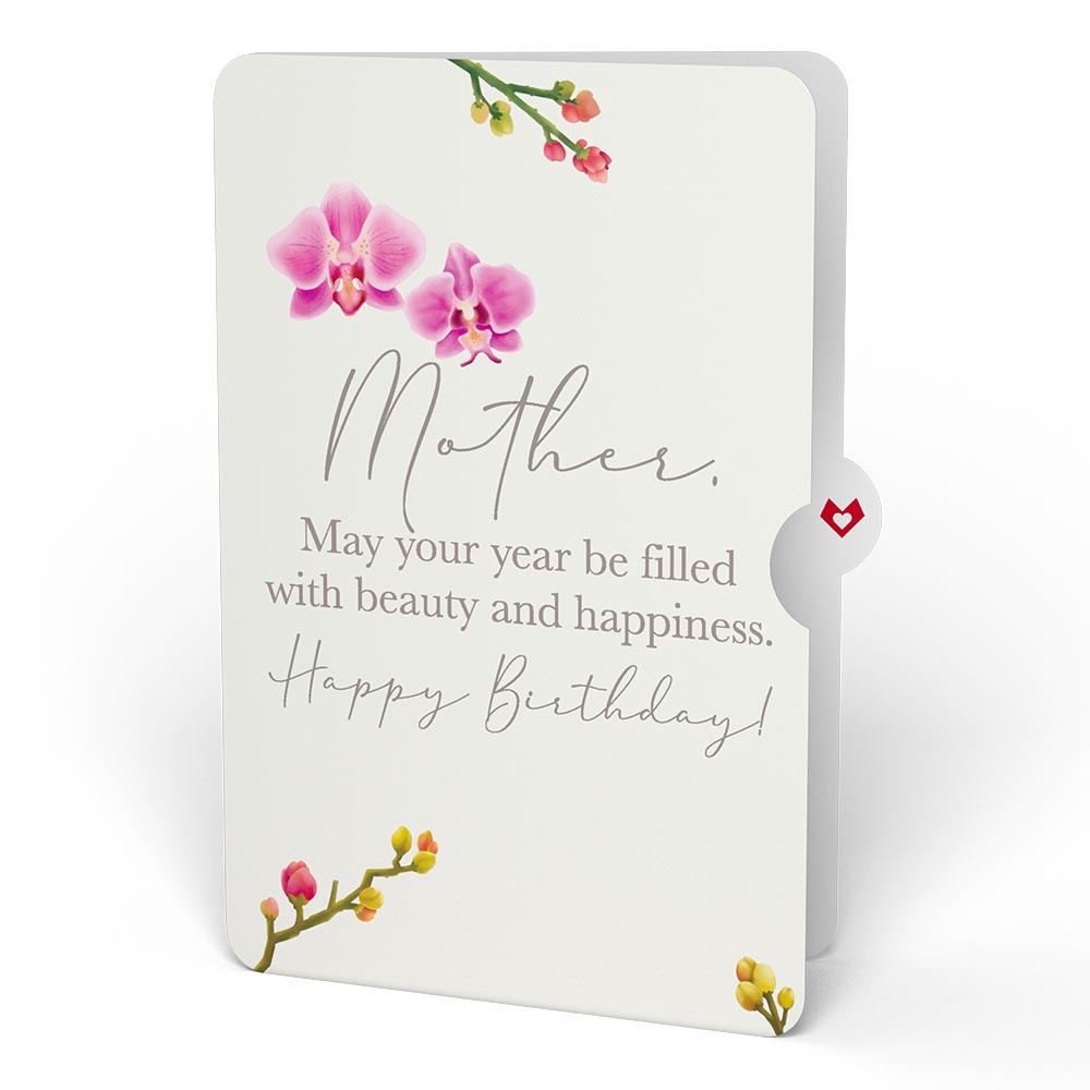 Watercolor Orchid Birthday Pop-Up Card and Sentiment Set for Mother、mySite、solidvoid