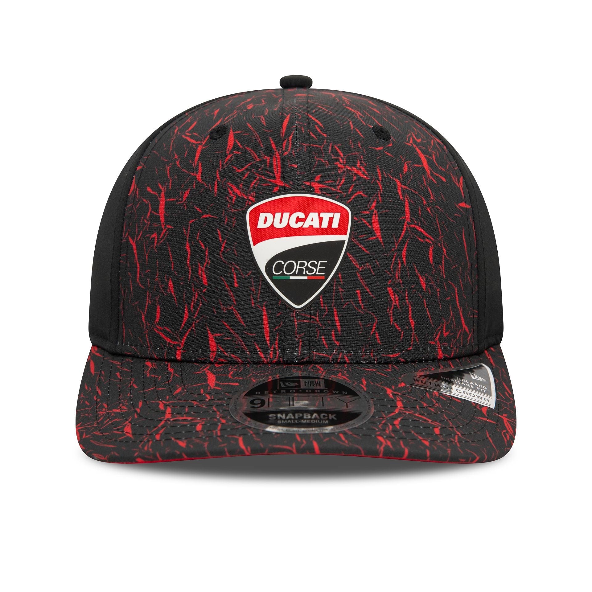 Ducati Motor Logo Crinkle All Over Print Black 9FIFTY Original Fit Cap、mySite、vikingsvslions