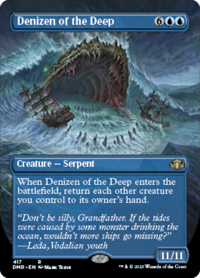 Denizen of the Deep (Borderless Alternate Art) Dominaria Remastered、mySite、waistdrama