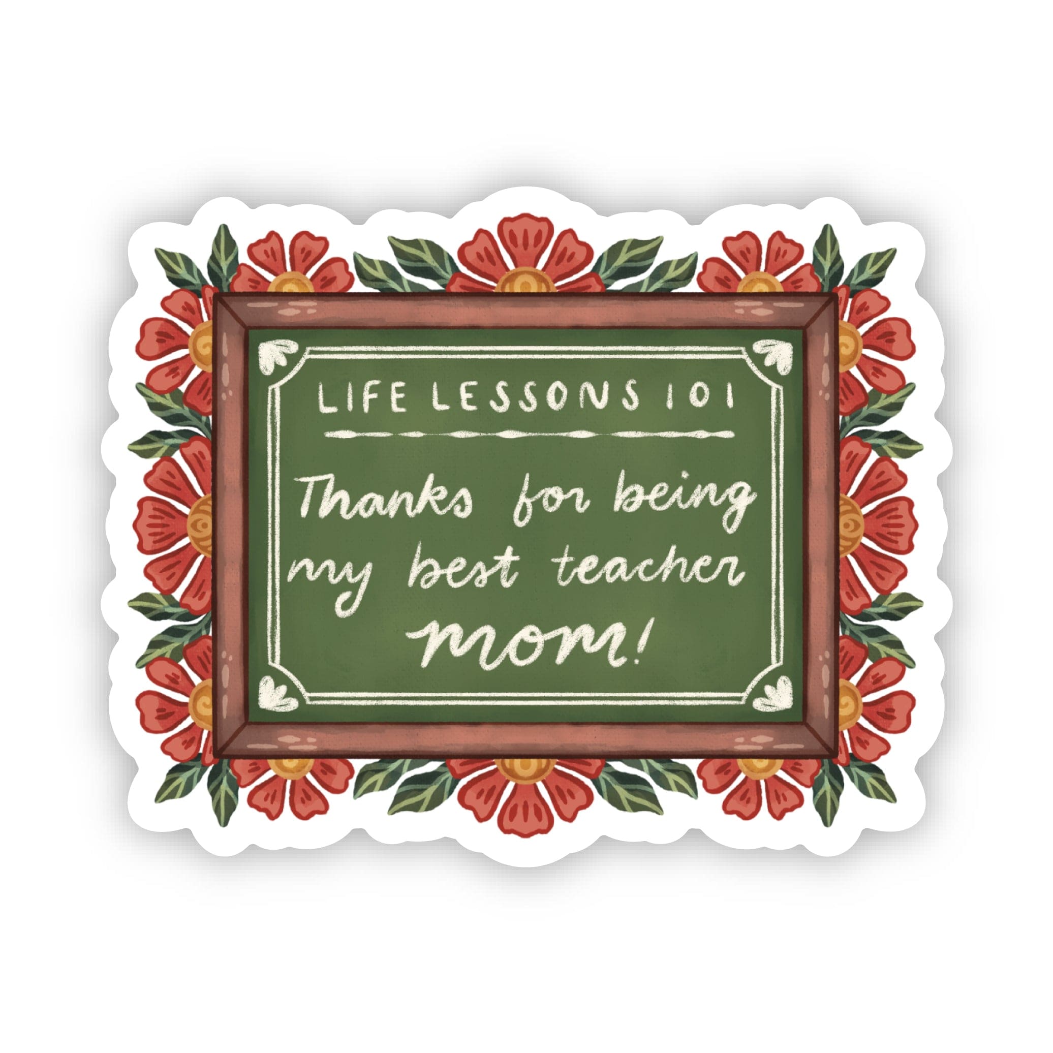  My Best Teacher Mother's Day Sticker、mySite、ghnorth