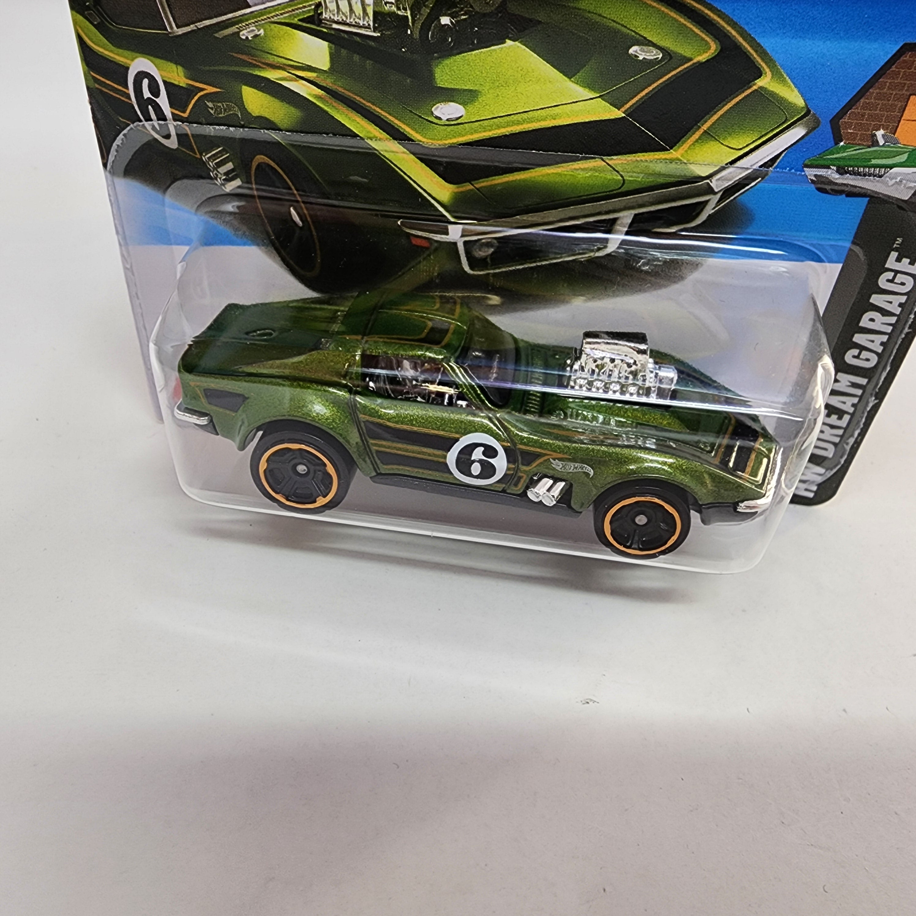 SHORT CARD * '68 Corvette - Gas Monkey Garage #134 * Green * 2025 Hot Wheels Case G、mySite、hgirdovlk