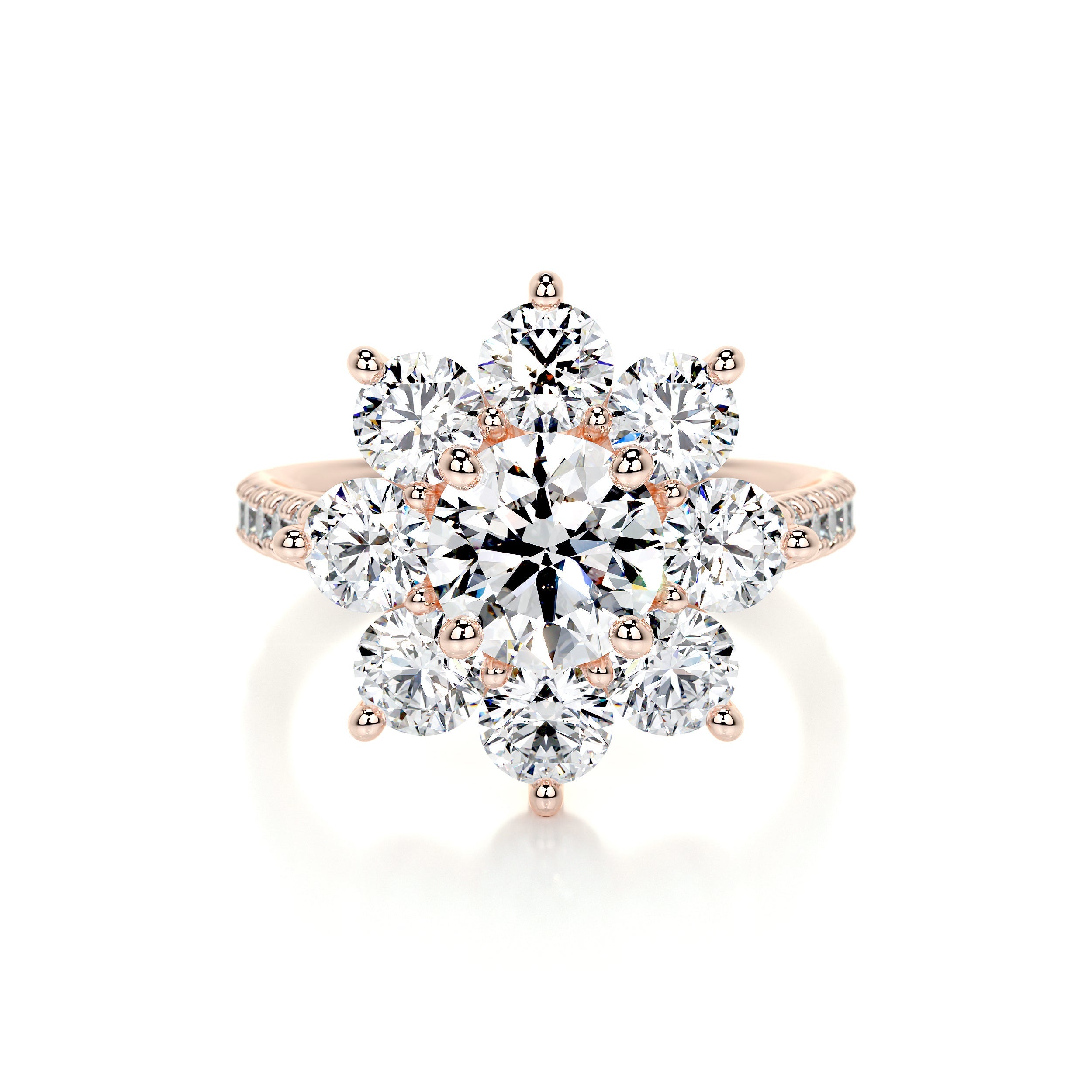 La Fleur Lab Grown Diamond Ring -14K Rose Gold、mySite、hinf8tx79
