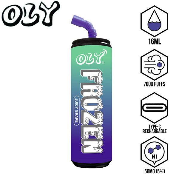 Oly Frozen 7000 Puffs Disposable Vape 10 Pack 16mL、mySite、zt4zffjzw