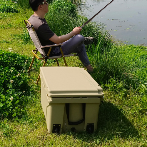 Hot Selling Blue color 65QT Outdoor cooler fish ice chest Box 2022 Popular Camping Cooler Box、、eastwooduniform