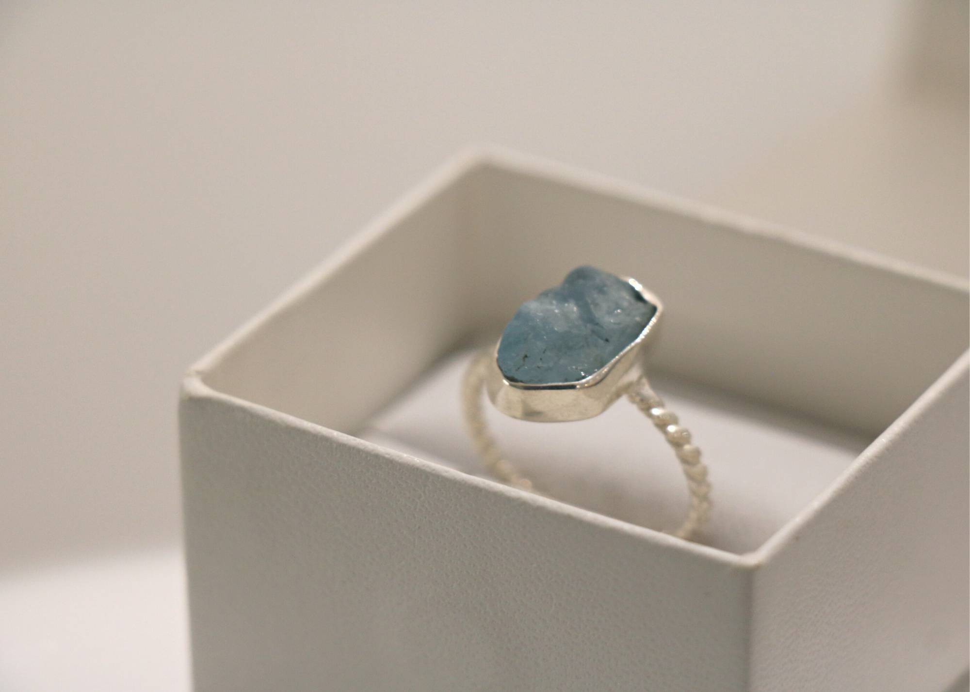 Raw Aquamarine Ring (Sterling Silver)、mySite、topwebapps