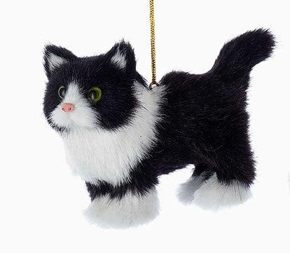 Fluffy Cute Cat Ornaments-White, Tuxedo, Orange and Gray Tabby、mySite、g9winljtr