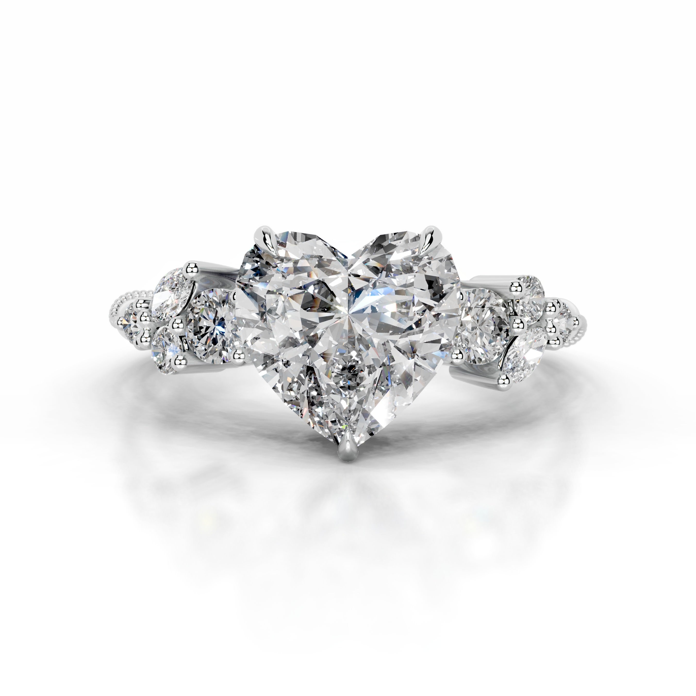 Belita Diamond Engagement Ring - 18K White Gold、mySite、hinf8tx79