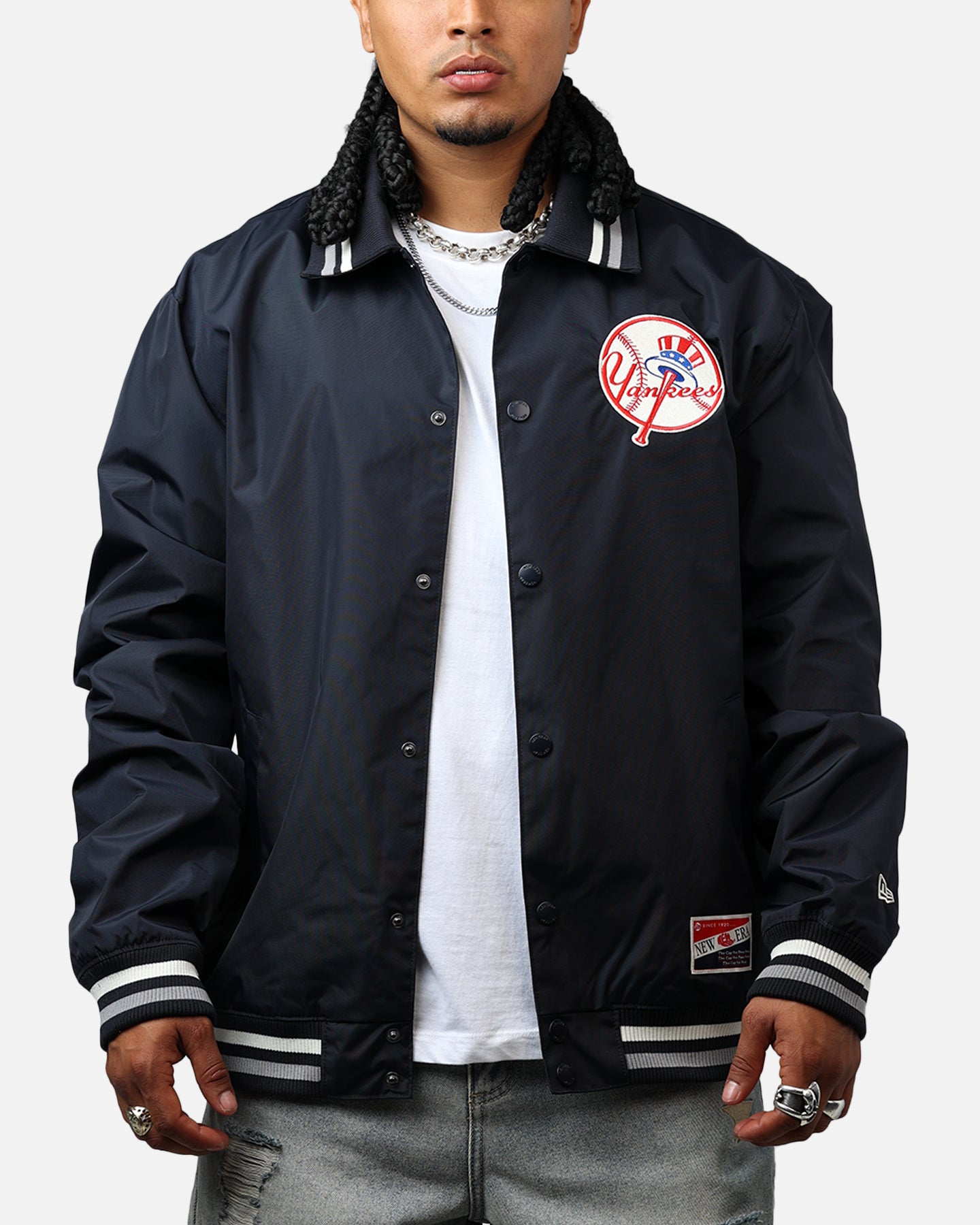 New Era New York Yankees Throwback Jacket Navy、mySite、zt4zffjzw