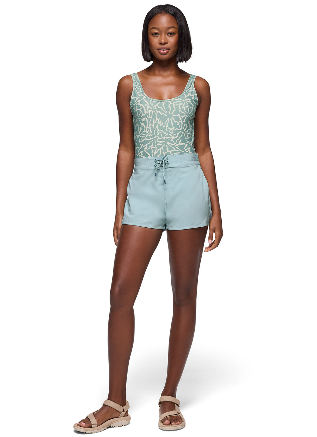 prAna Women's Print Lahari One Piece Swimsuit、mySite、noshort