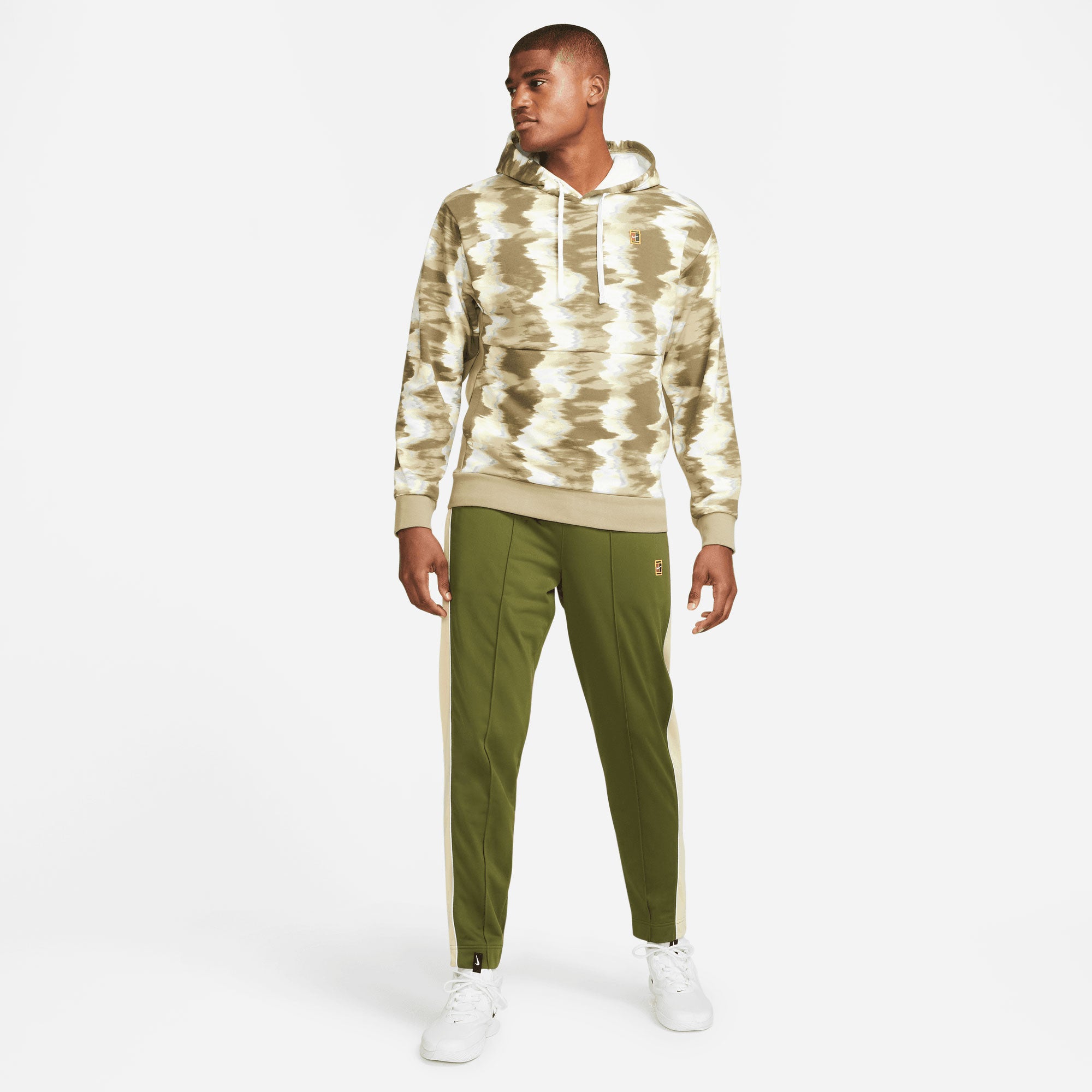 NikeCourt Dri-FIT Heritage Men's Fleece Printed Tennis Hoodie