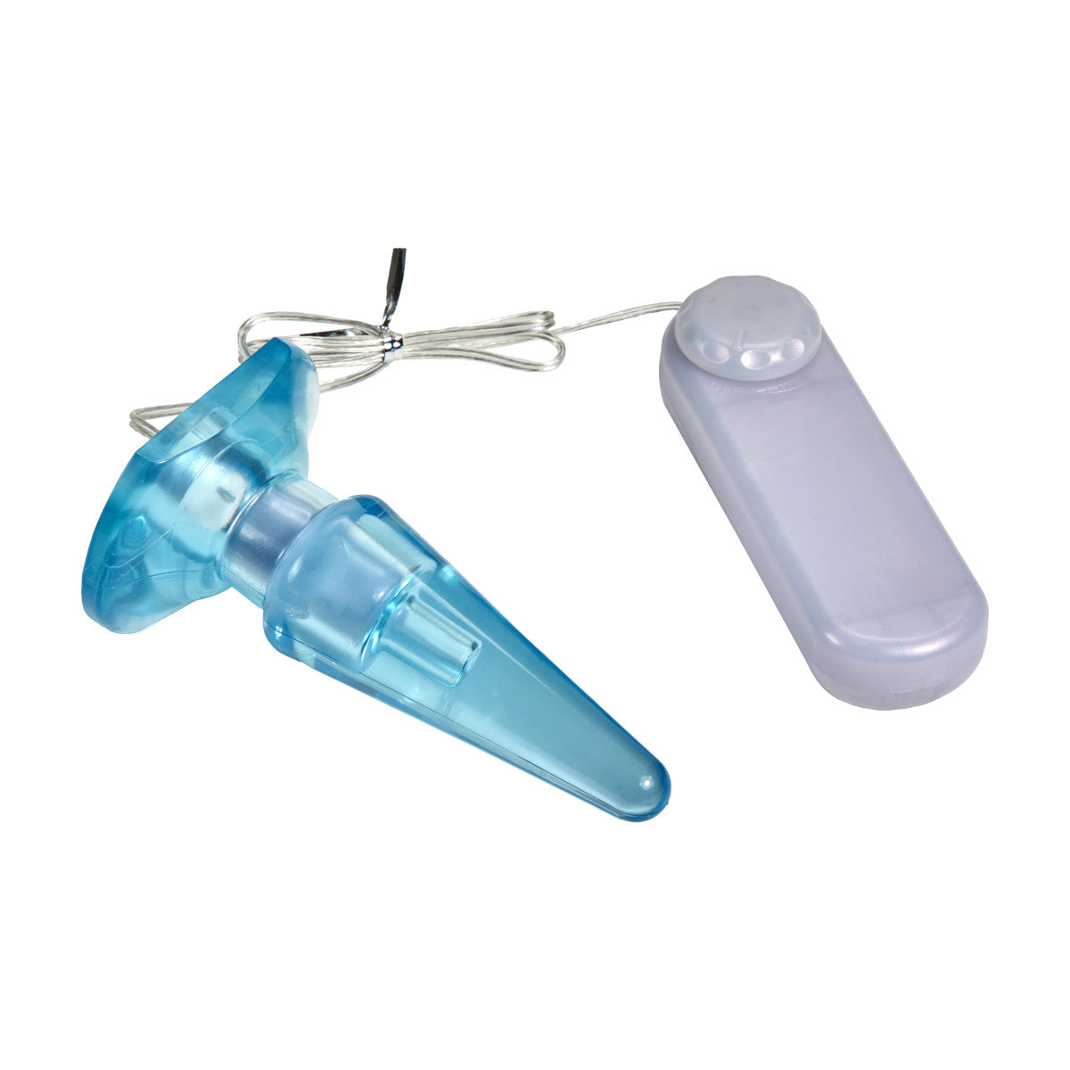 B Yours By Blush® | Basic Pleaser Remote-Control Blue 4.25-Inch Vibrating Anal Plug、mySite、bottomscart