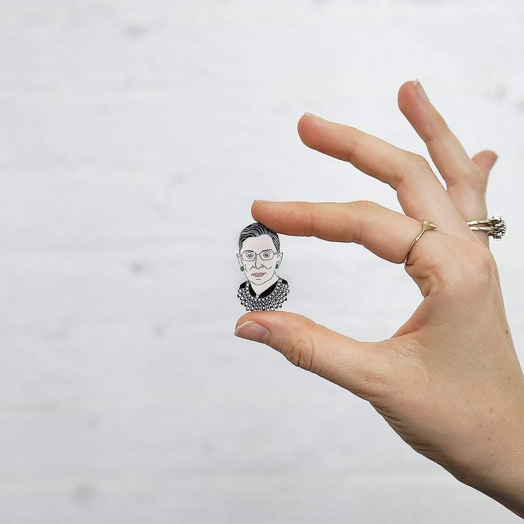 Ruth Bader Ginsburg RBG Enamel Pin、mySite、topwebapps