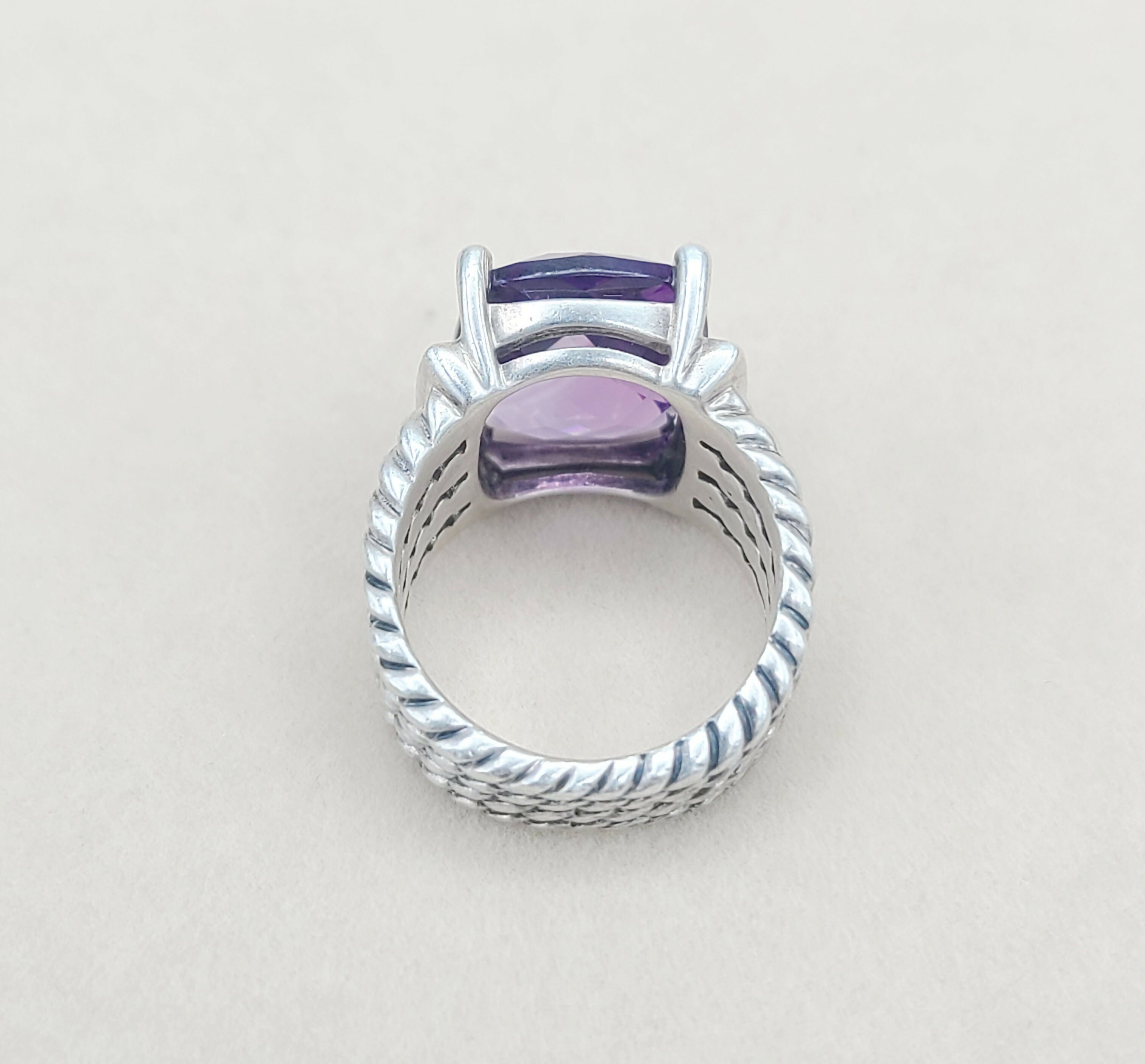 David Yurman Wheaton Ring 16x12 Amethyst & Diamonds、mySite、hinf8tx79