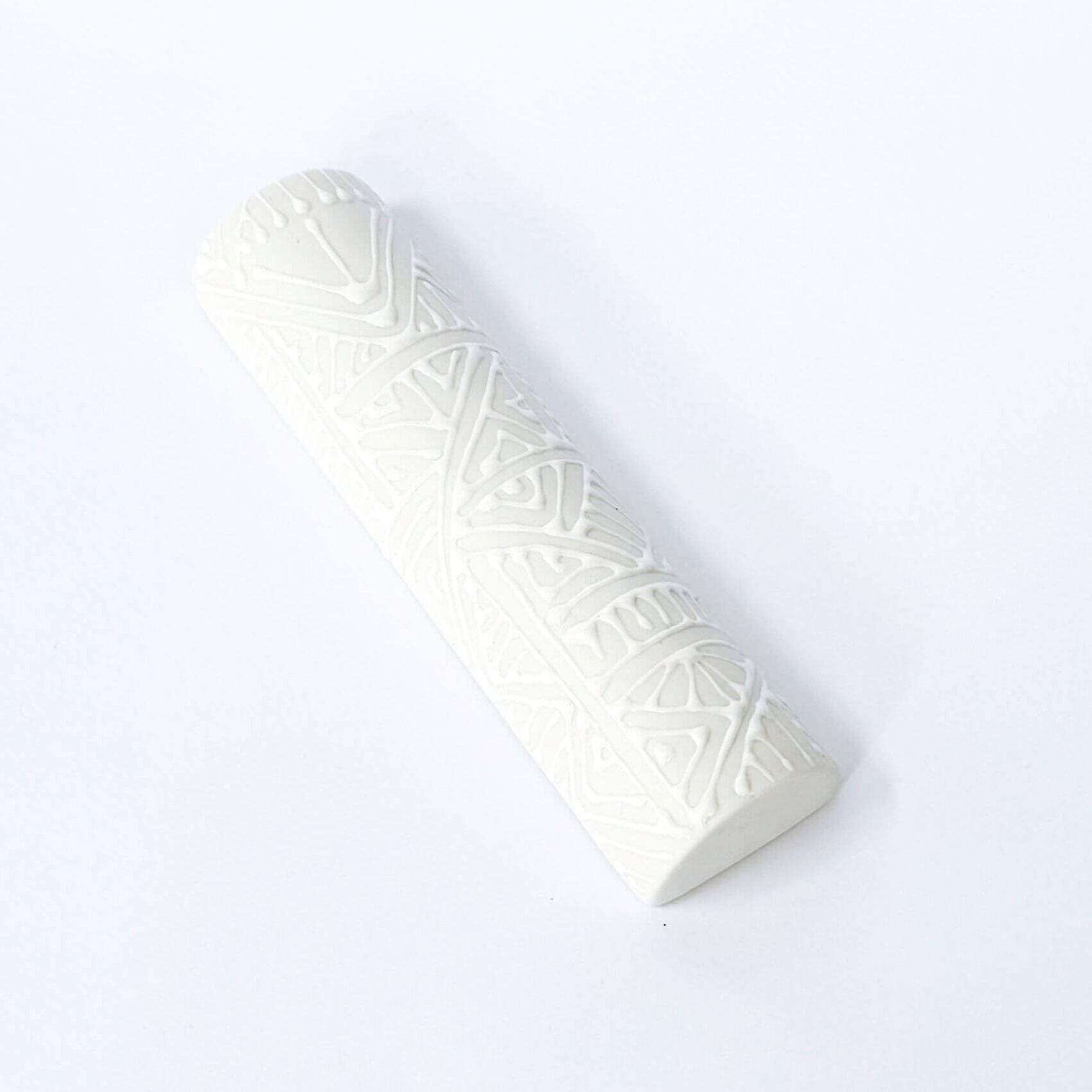 White on White Pattern Mezuzah Case by Maiyan Ben Yona、mySite、topwebapps