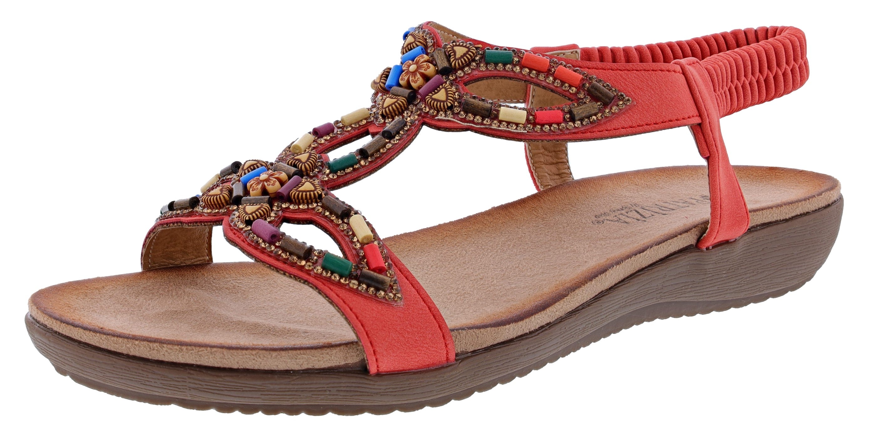 Patrizia Women's Volcanic T-Strap Summer Sandals By Spring Step、mySite、dreamappss