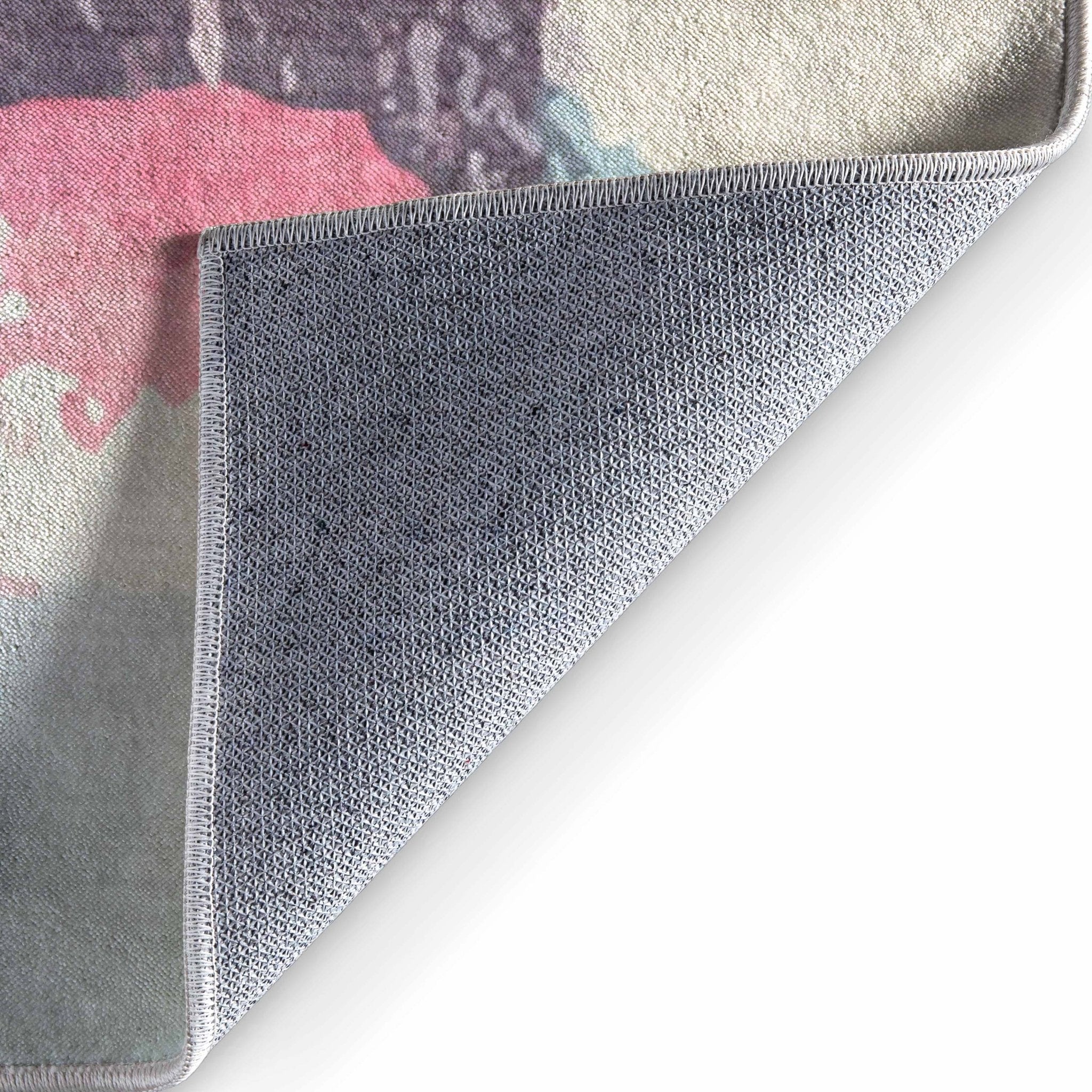 Apollo Galets d’Aquarelle – Abstract Watercolor & Pebble Flat Woven Multicolor Rug、mySite、gigharbornorthrealestate