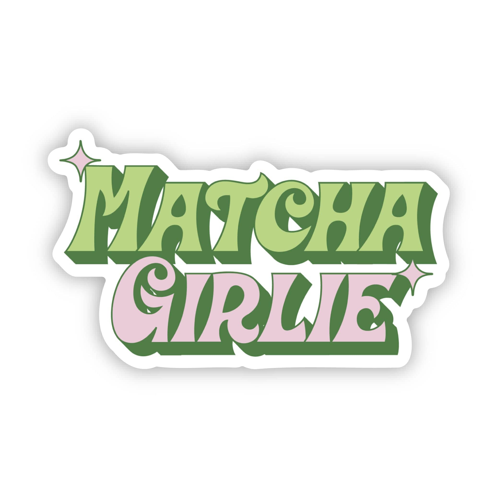  Matcha Girlie Pink & Green Text Sticker、mySite、ghnorth