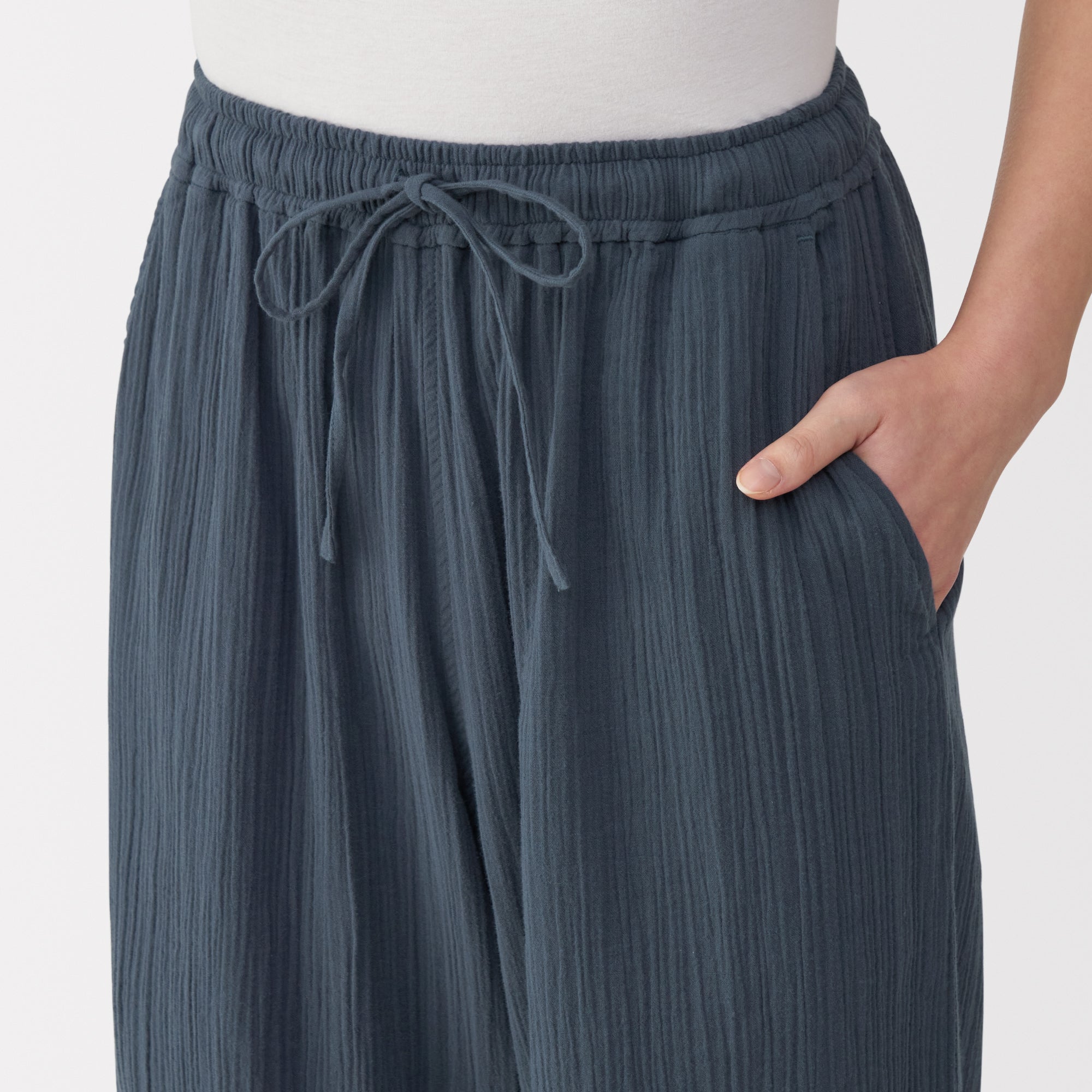  Women's Crepe Gauze Long Pants、mySite、sugarbowlscore