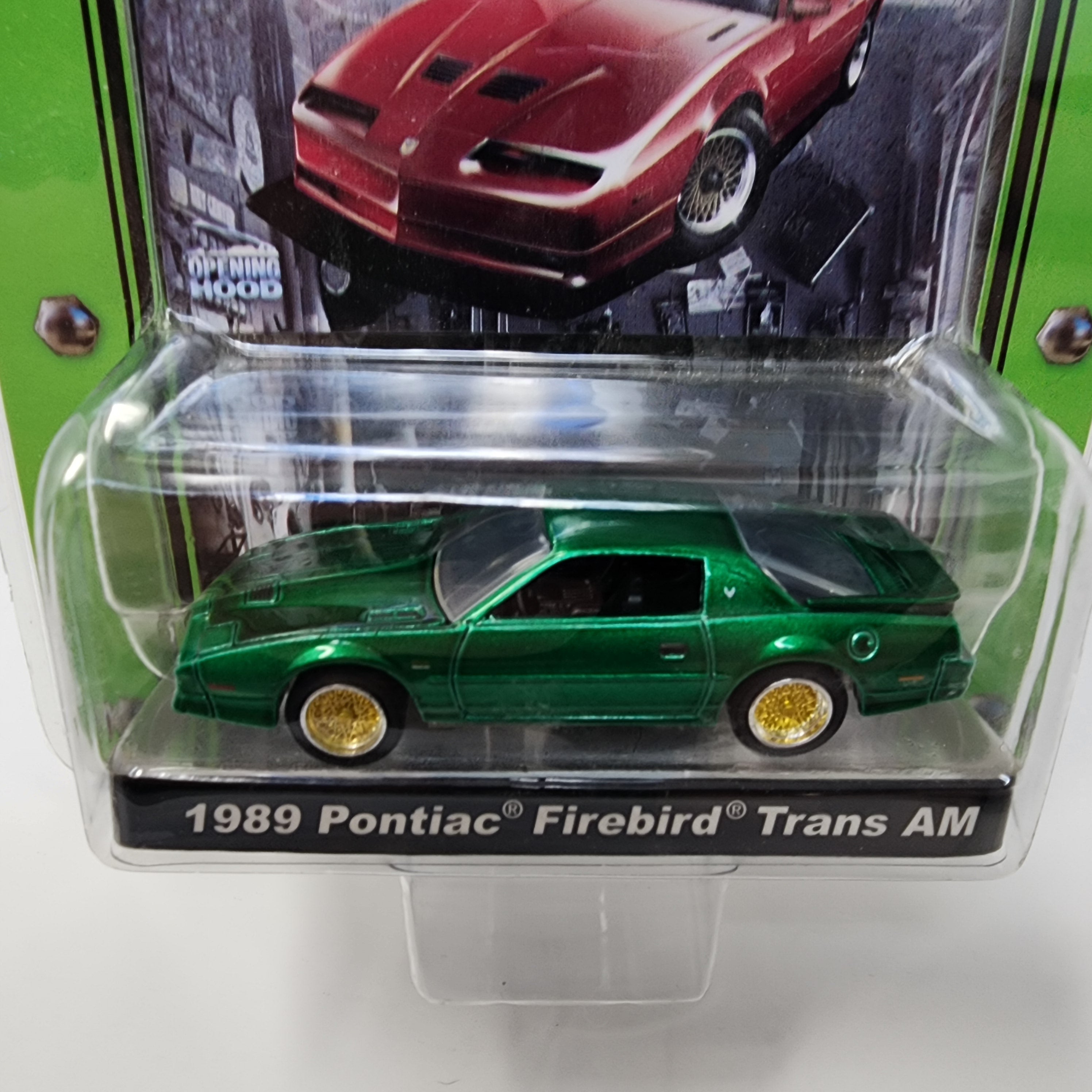 1989 Pontiac Firebird trans Am * CHASE GREEN MACHINE * Greenlight Muscle Car Garage、mySite、hgirdovlk