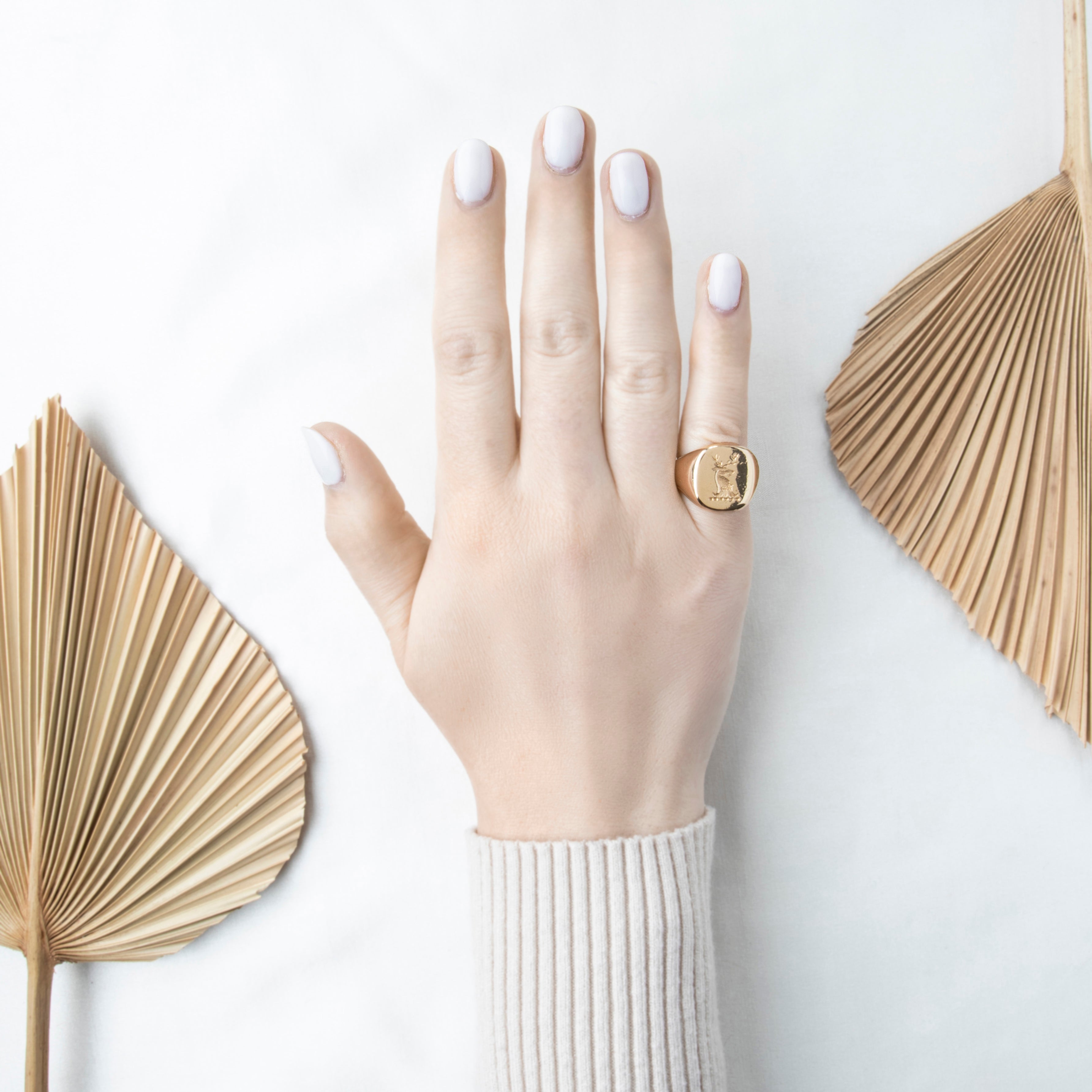 Antique Heavy 14k Yellow Gold Wonderfully Engraved Stag Head Signet Ring 5.75、mySite、hinf8tx79