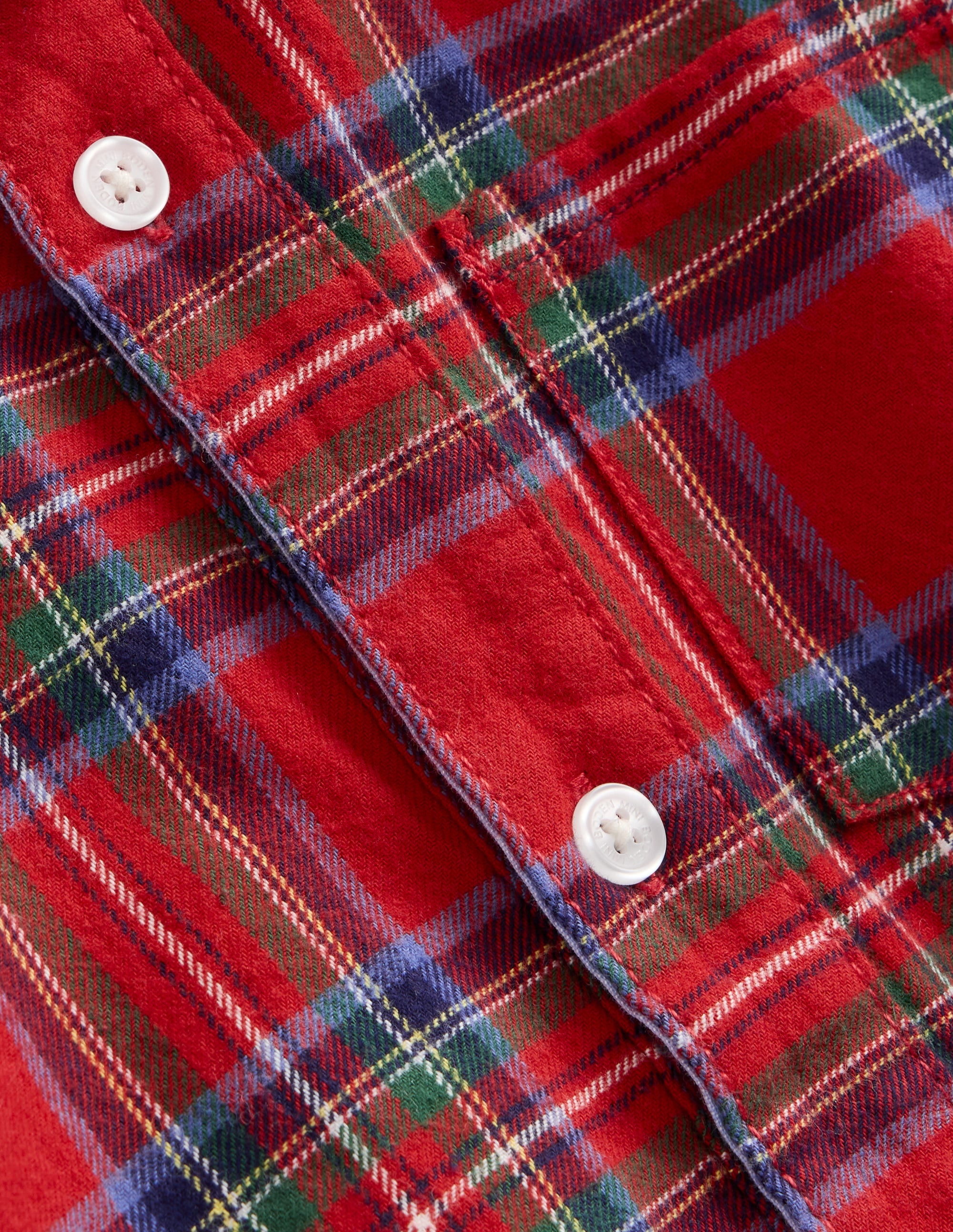  Cosy Cotton Check Shirt-Red Check、mySite、ashleygrahame