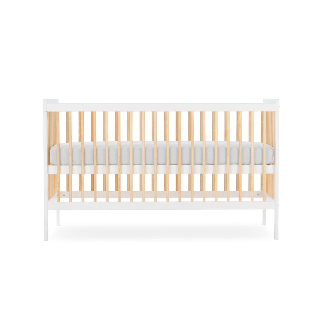  CuddleCo Nola Cot Bed - White/Natural、mySite、merchandisen