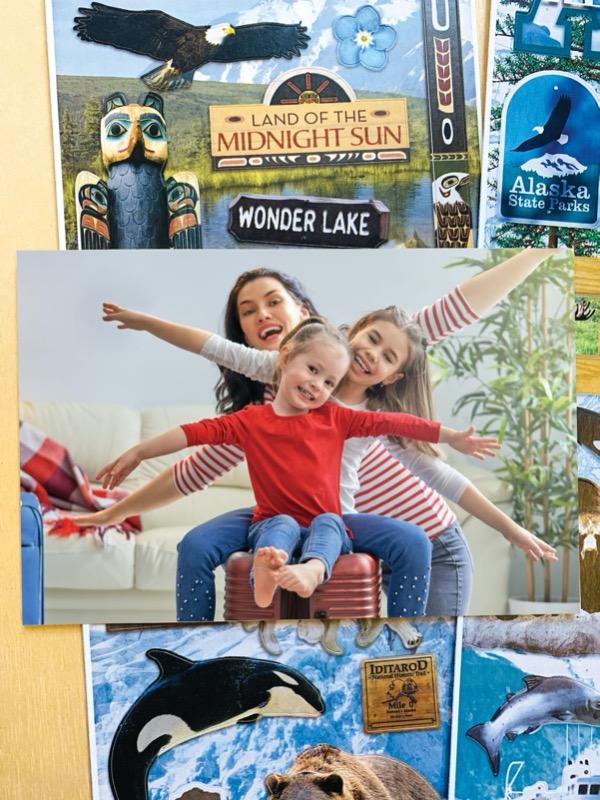  Scrapbook Stickers - Alaska Value Pack、mySite、ghnorth