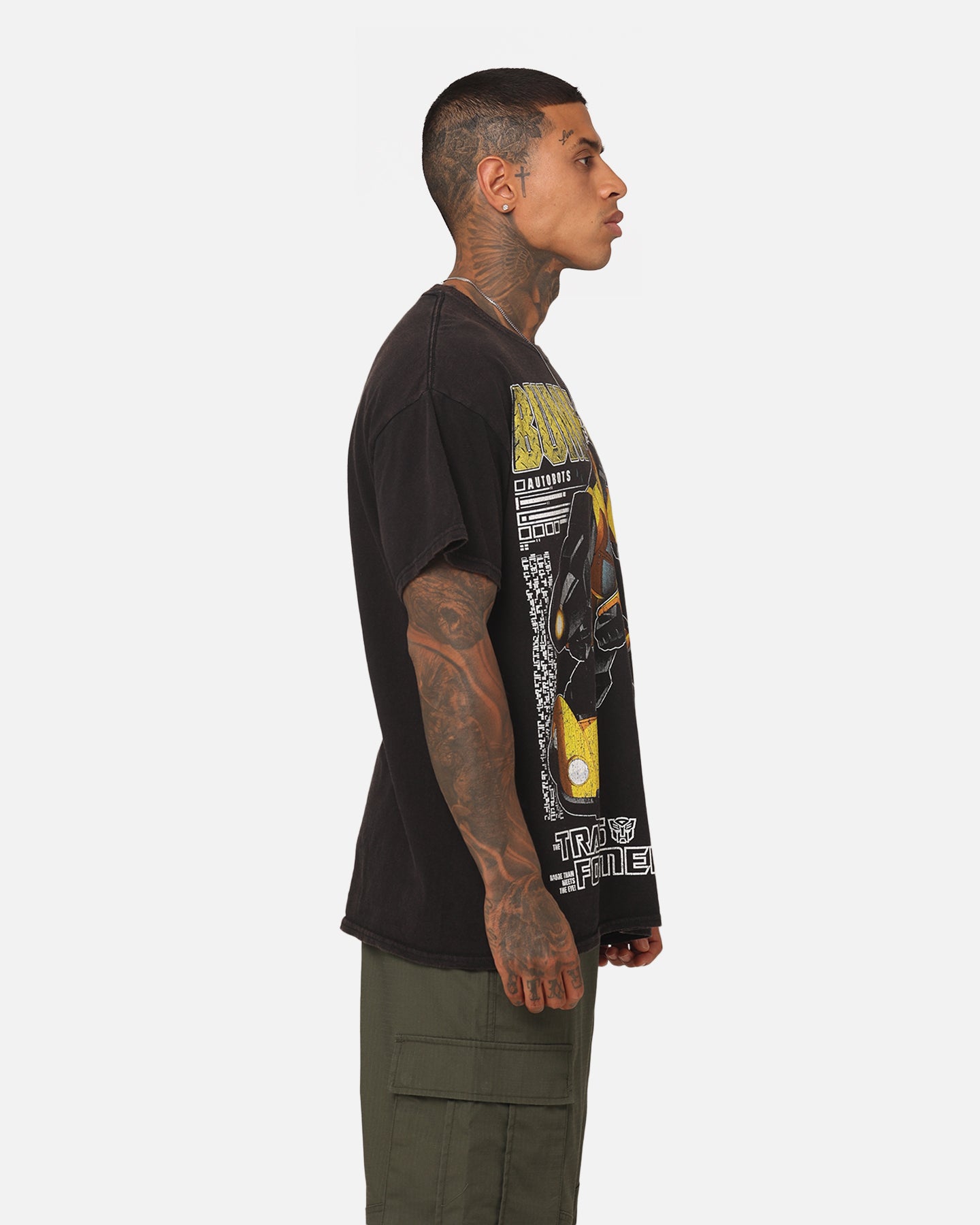 Goat Crew X Transformers Bumble Bee Vintage T-Shirt Black Wash、mySite、zt4zffjzw