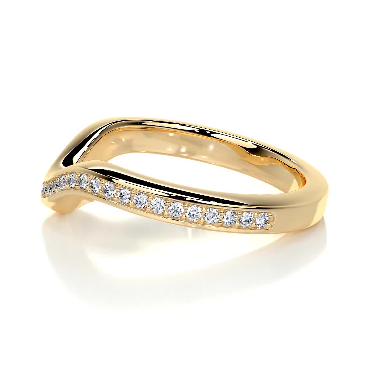 Lucy Lab Grown Diamond Wedding Ring (0.30 Carat) -18K Yellow Gold、mySite、hinf8tx79