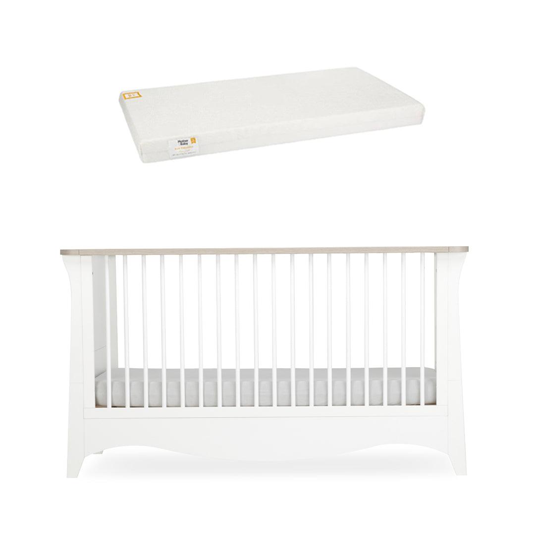  CuddleCo Clara Cot Bed - White/Ash、mySite、merchandisen