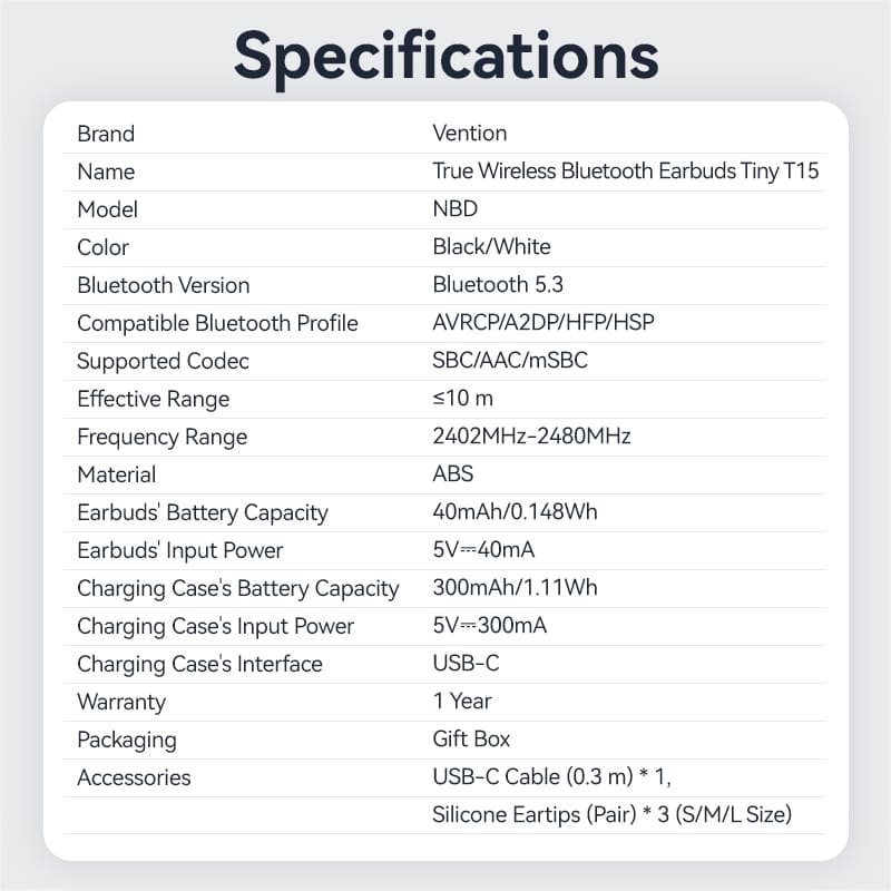 Vention True Wireless Bluetooth Earbuds、mySite、fannypackpong