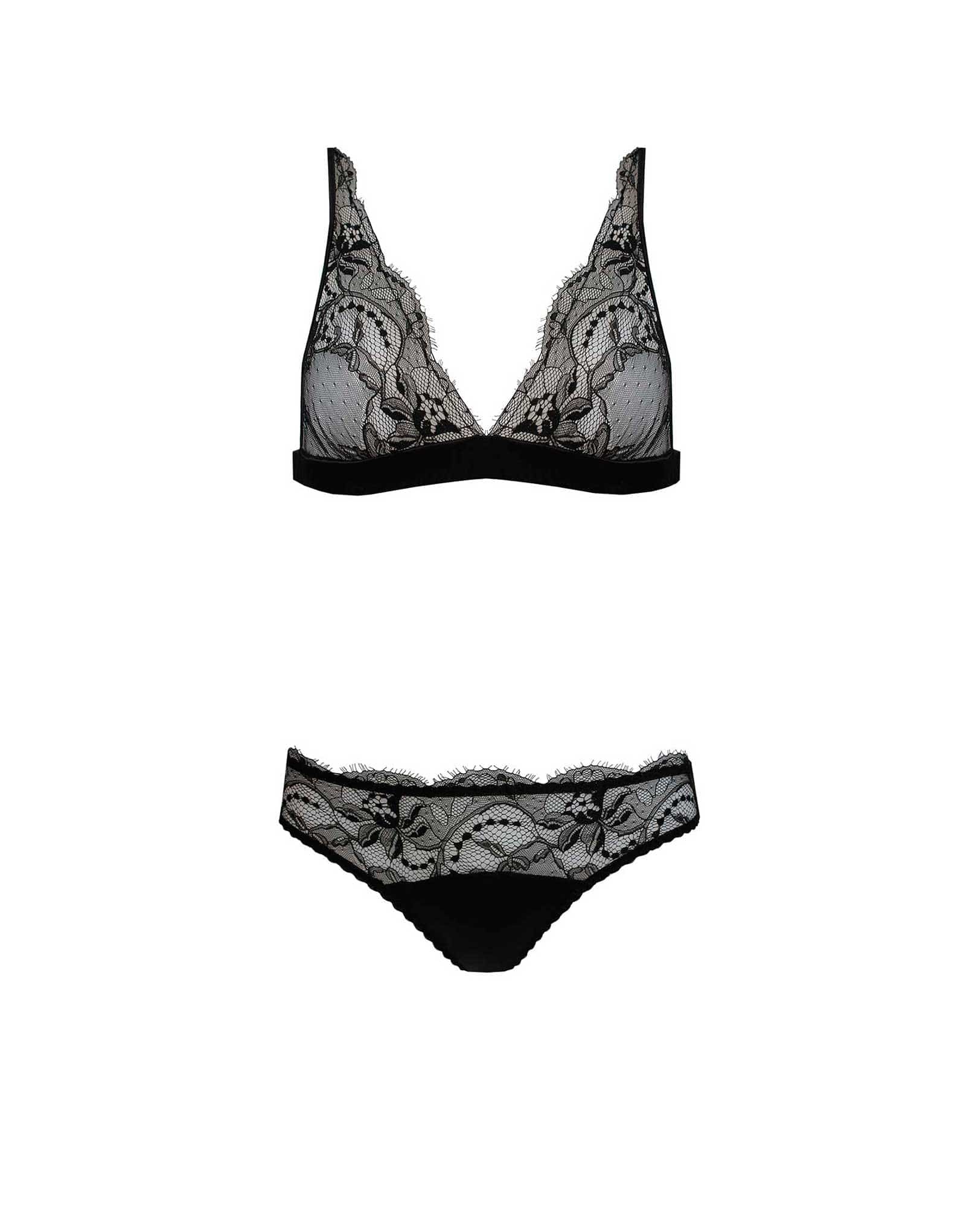  Signature Black Luxury Lace Boudoir Bra & Ouvert Brief、mySite、justintrudeaud