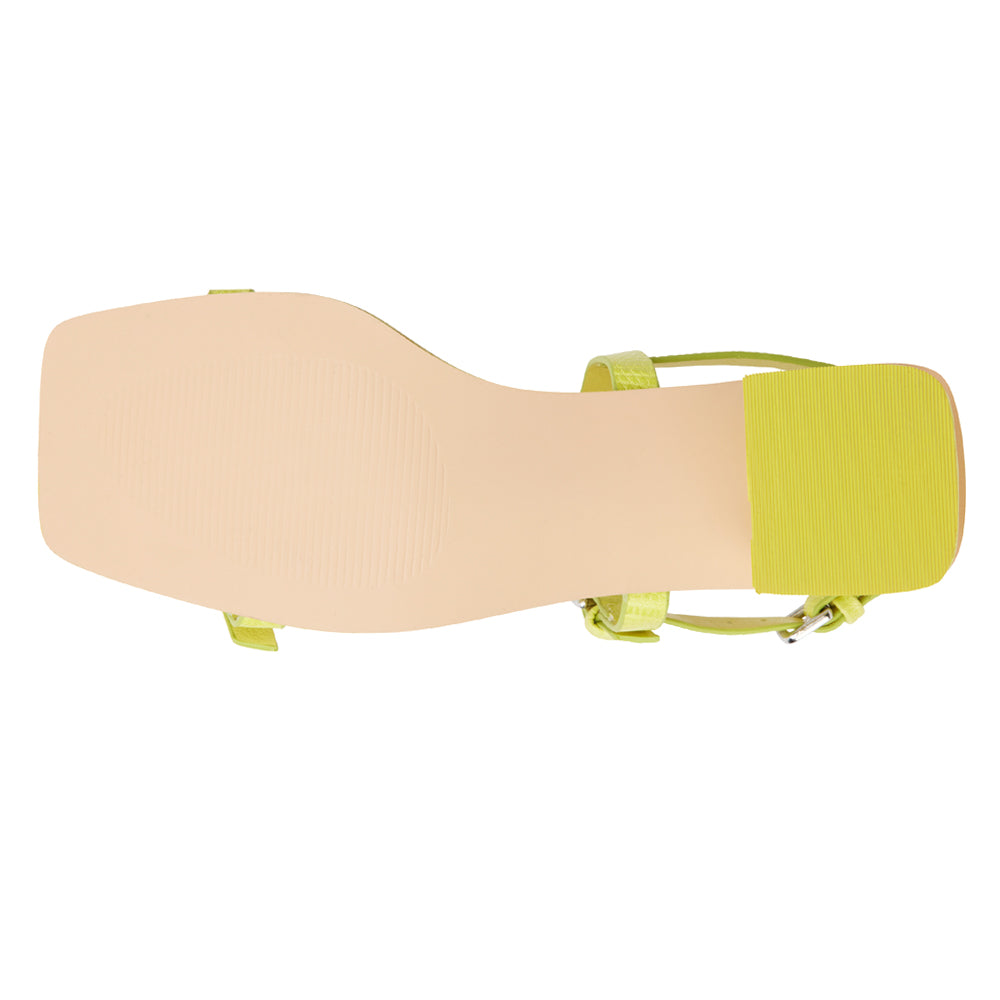 Maya Lizard Block Heel Slingback Sandals、mySite、gtrtttuynbv