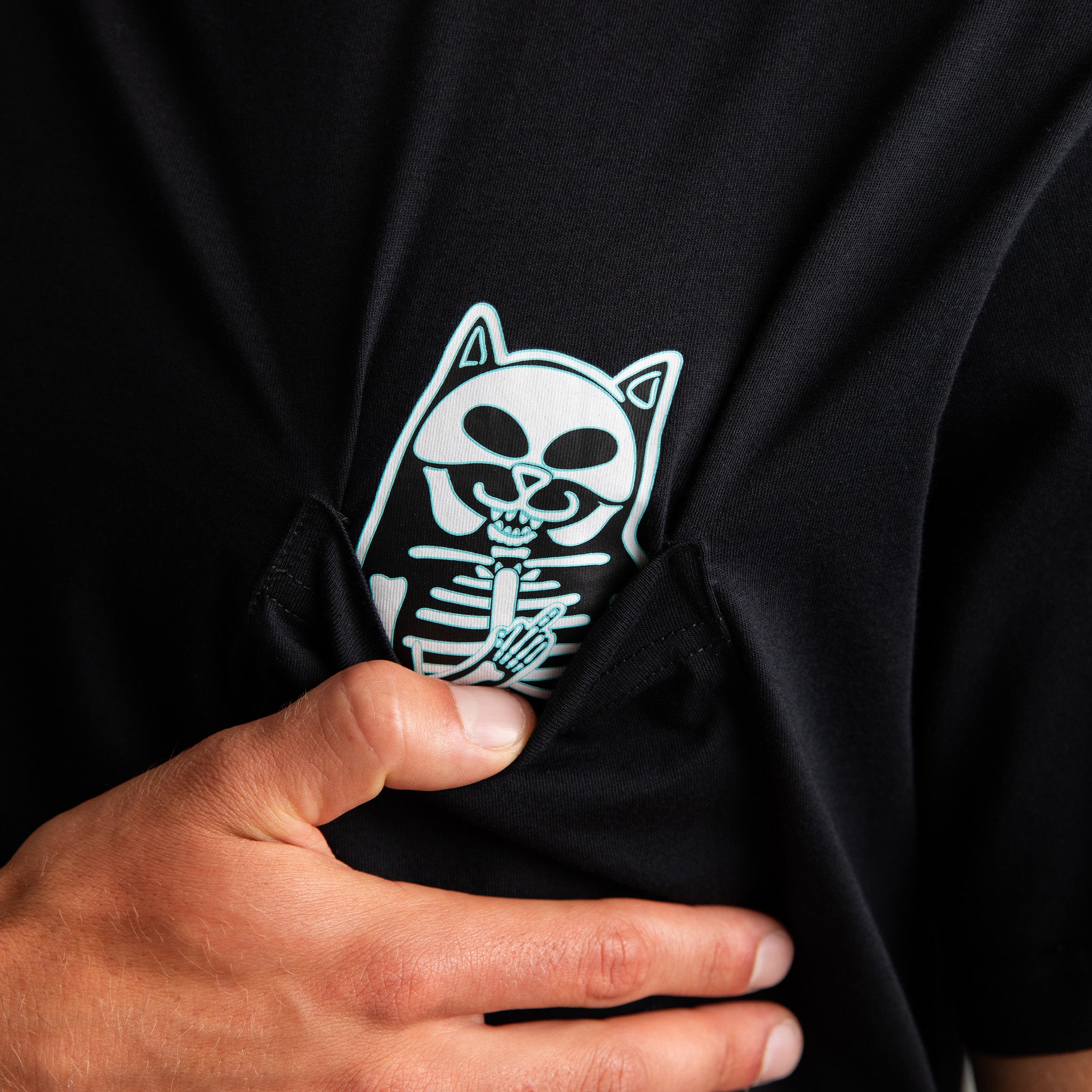  Lord Skelly Pocket Tee (Black)、mySite、merchandisen