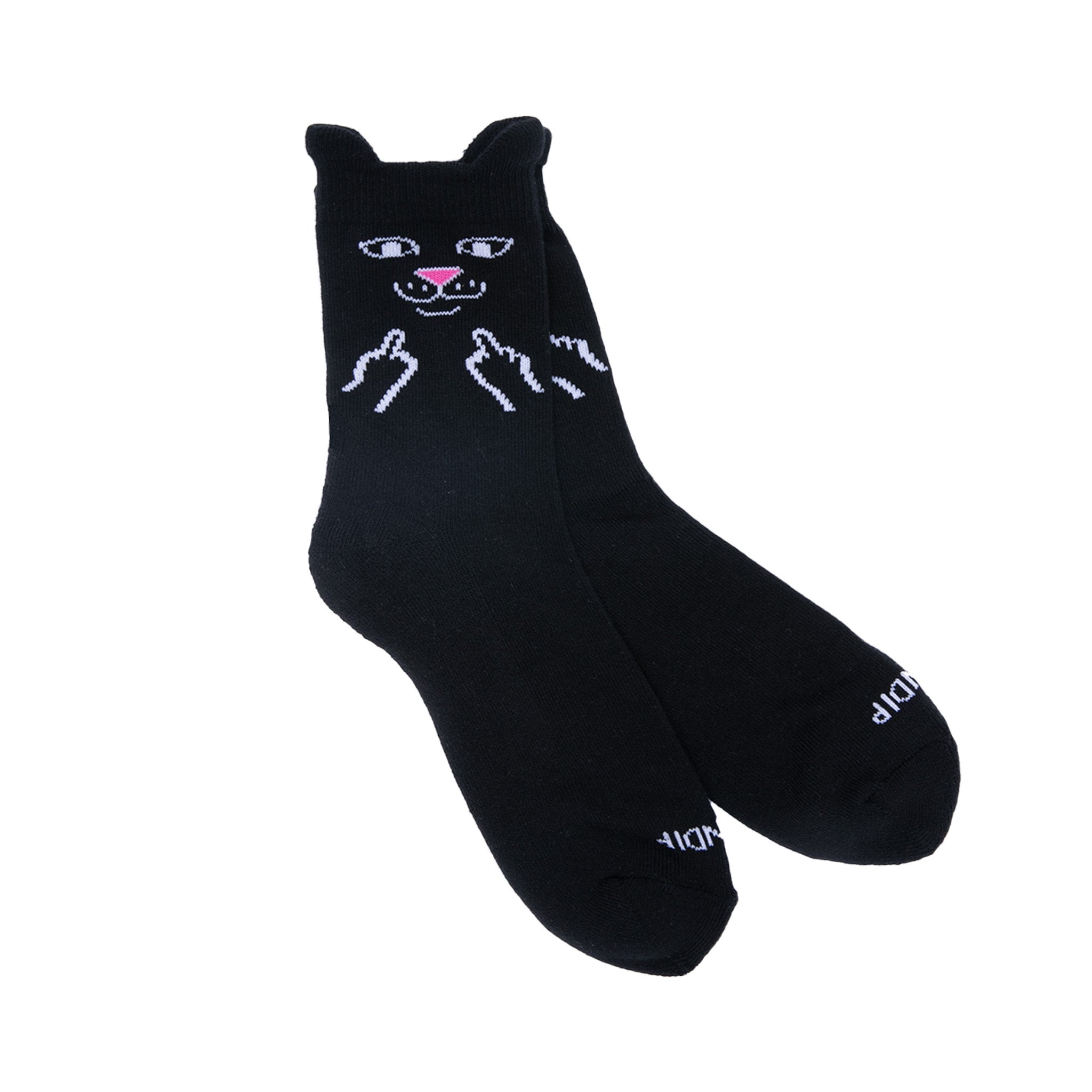  Jerm Face Mid Socks (Black)、mySite、merchandisen