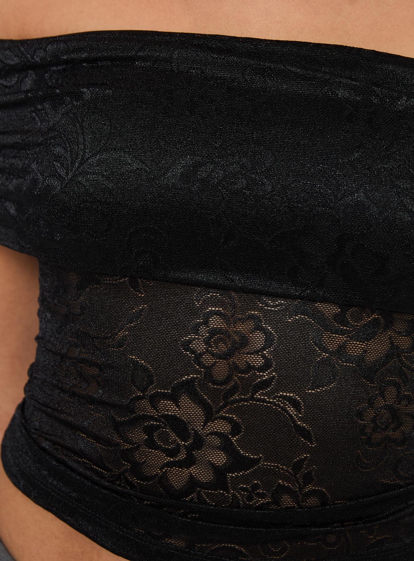 Werrender Off The Shoulder Top Black、mySite、solidvoid