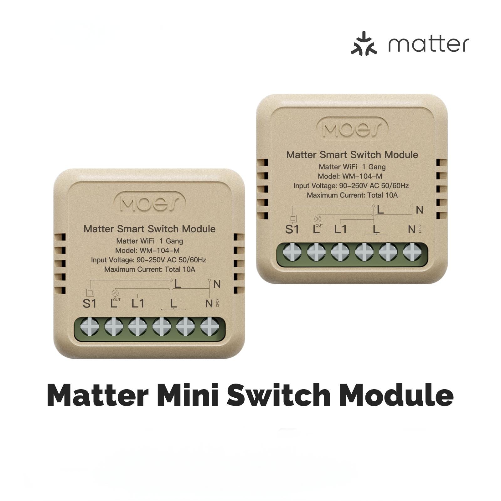WiFi Matter Mini Smart Switch Module Relay Timer DIY Home Automation、mySite、fannypackpong