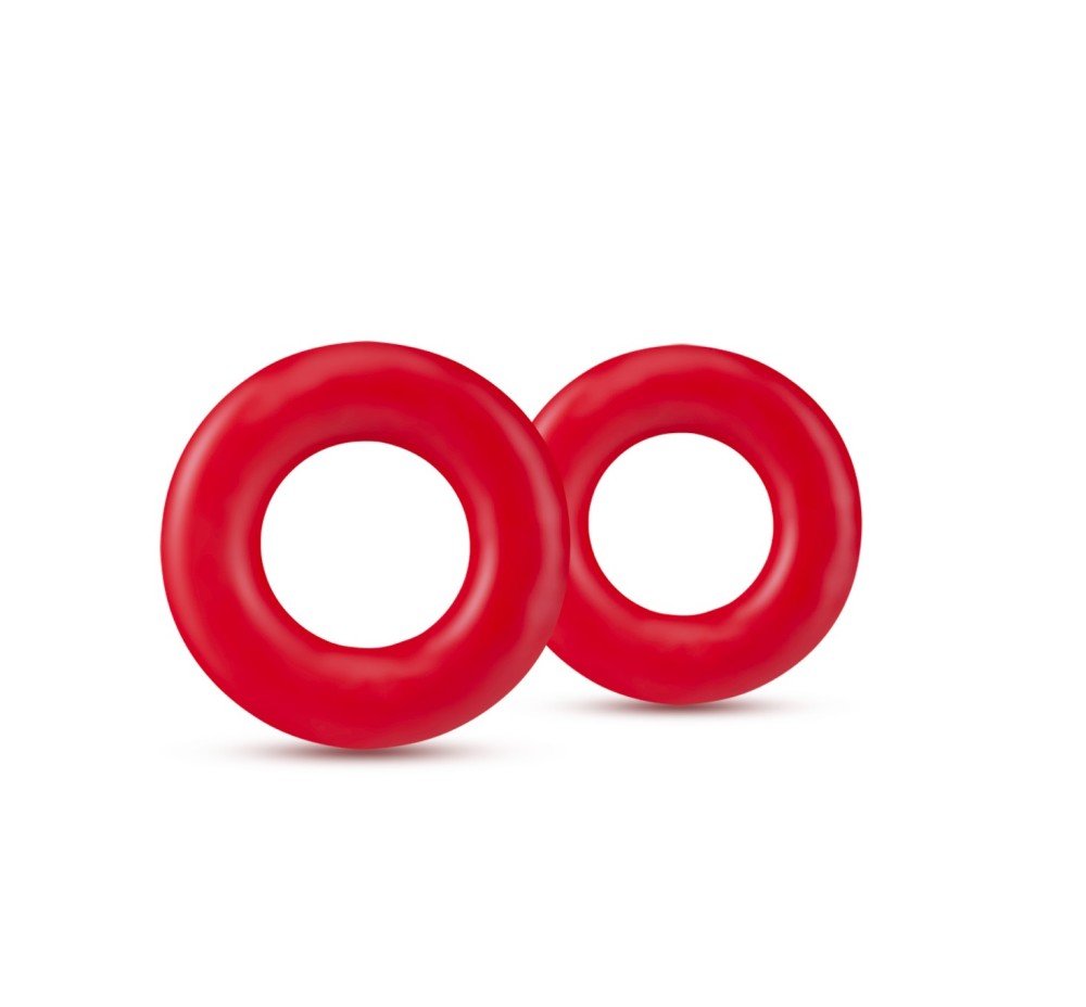 Stay Hard By Blush® | Red Donut Penis Rings (2-Pack)、mySite、bottomscart