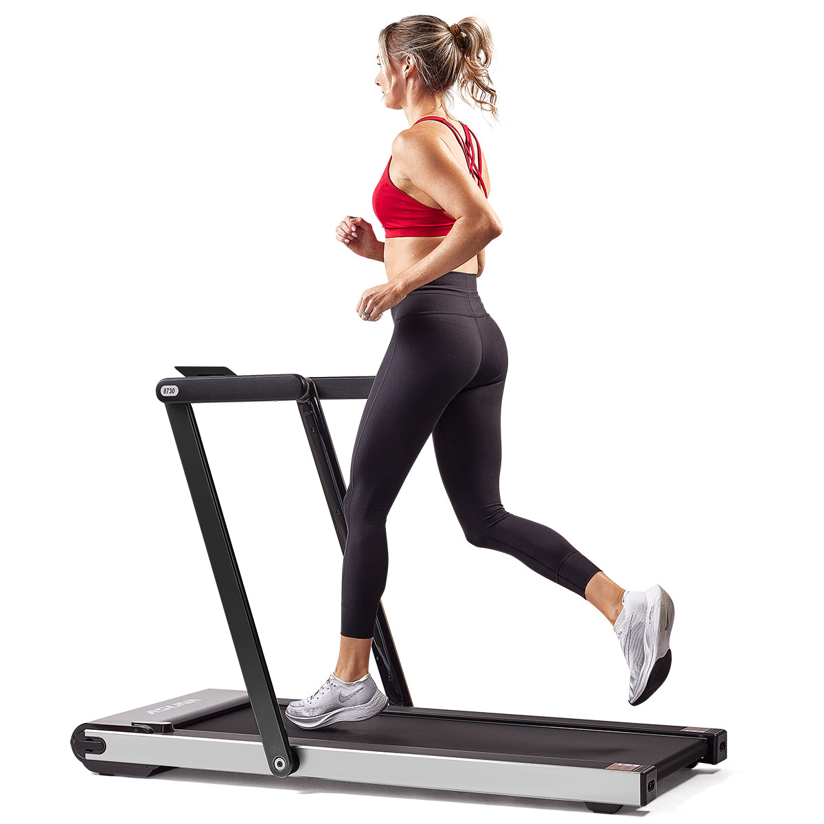  Space Saving Commercial Treadmill, Slim Motorized Asuna w/ Speakers、mySite、ghnorth