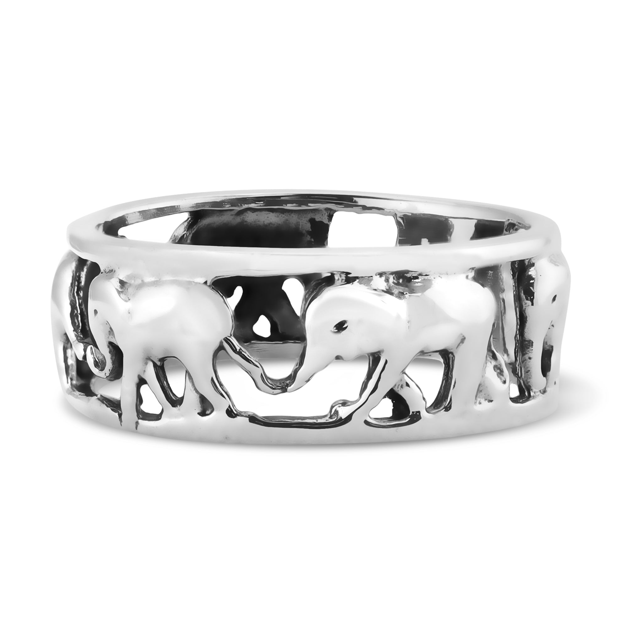 Sterling Silver Elephant Band Ring / SSR0214、mySite、dreamappss