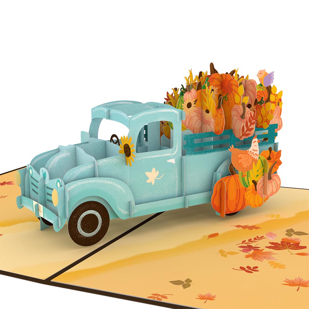 Blue Harvest Truck Pop-Up Card、mySite、solidvoid