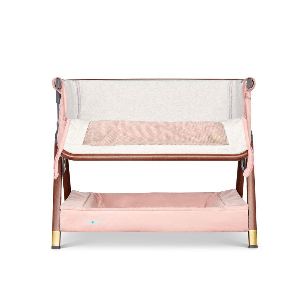  Tutti Bambini Cozee Luxe Mini Me Crib - Walnut/Blush、mySite、merchandisen