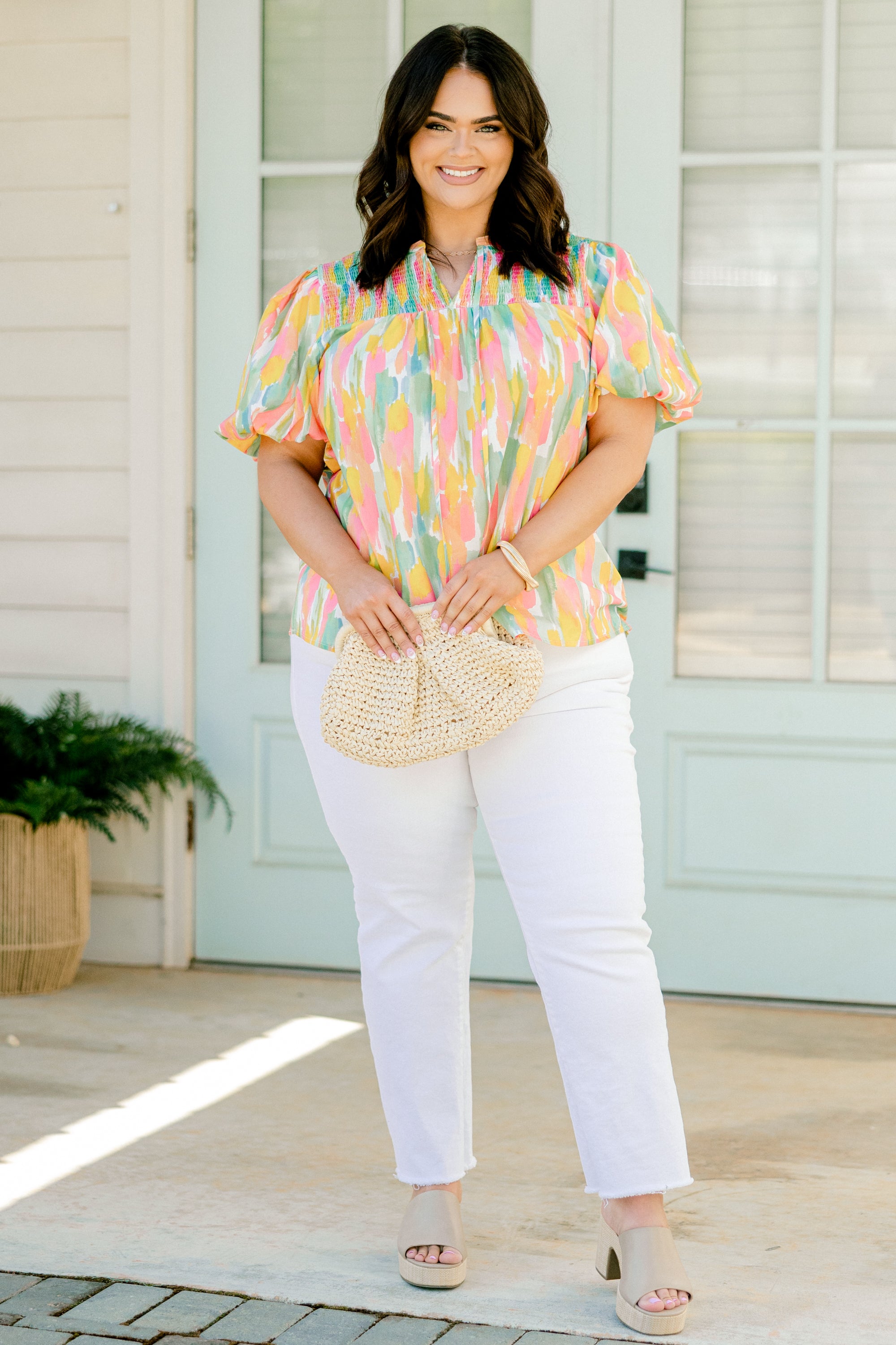  Breathe In The Air Top, Pink Watercolor、mySite、justintrudeaud